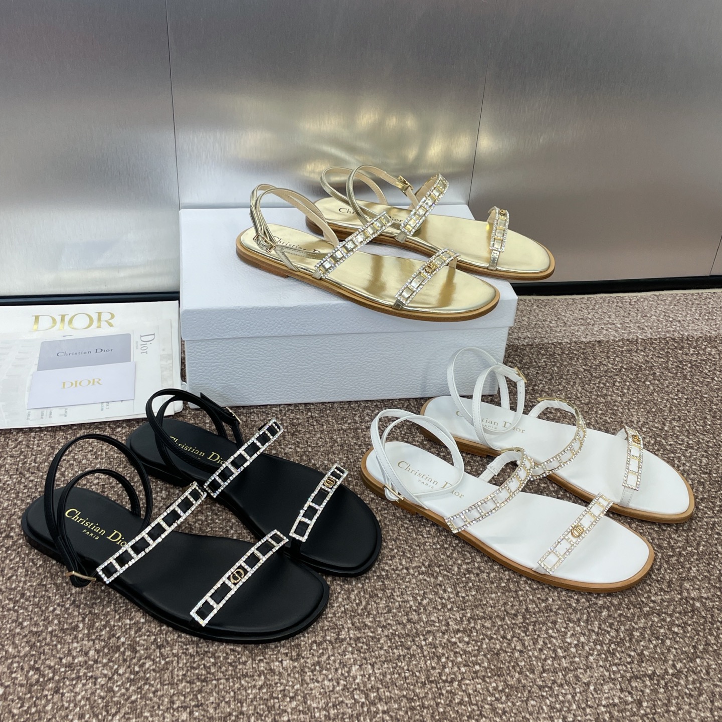 [TOP] Christian Dior Attitude Sandals - 3 Color