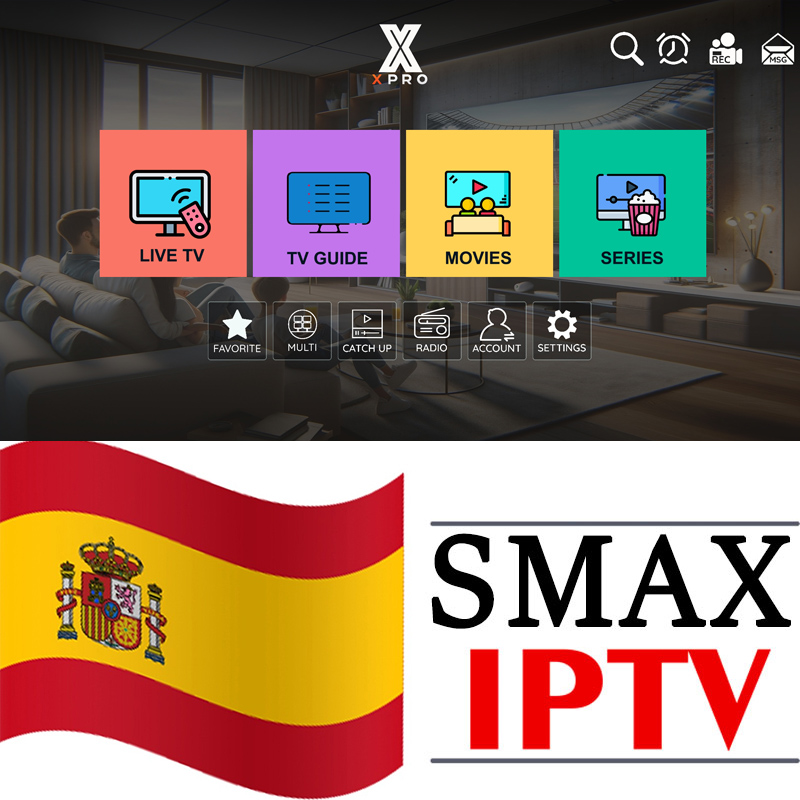 SMAX IPTV Reseller Panel, 5 - 50 Pcs 6-24 Months IPTV. More Than 21000+ Channels Spain IPTV For 1-3 Devices, Support Add Credits