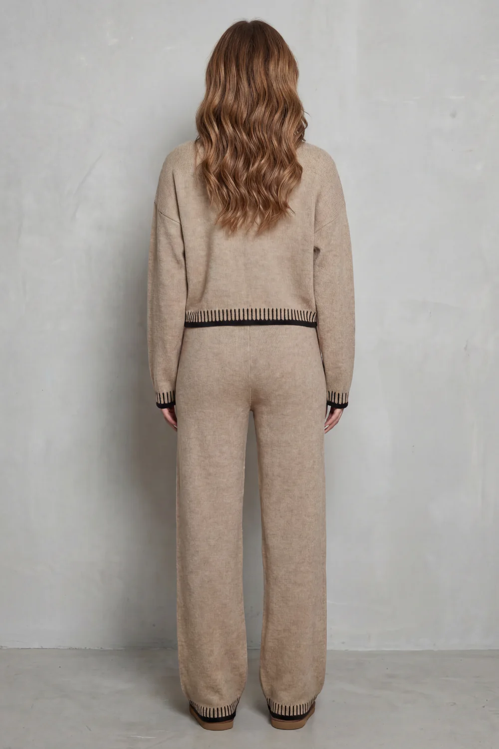 Cerivelle – Contrast trim – Knit loungewear set