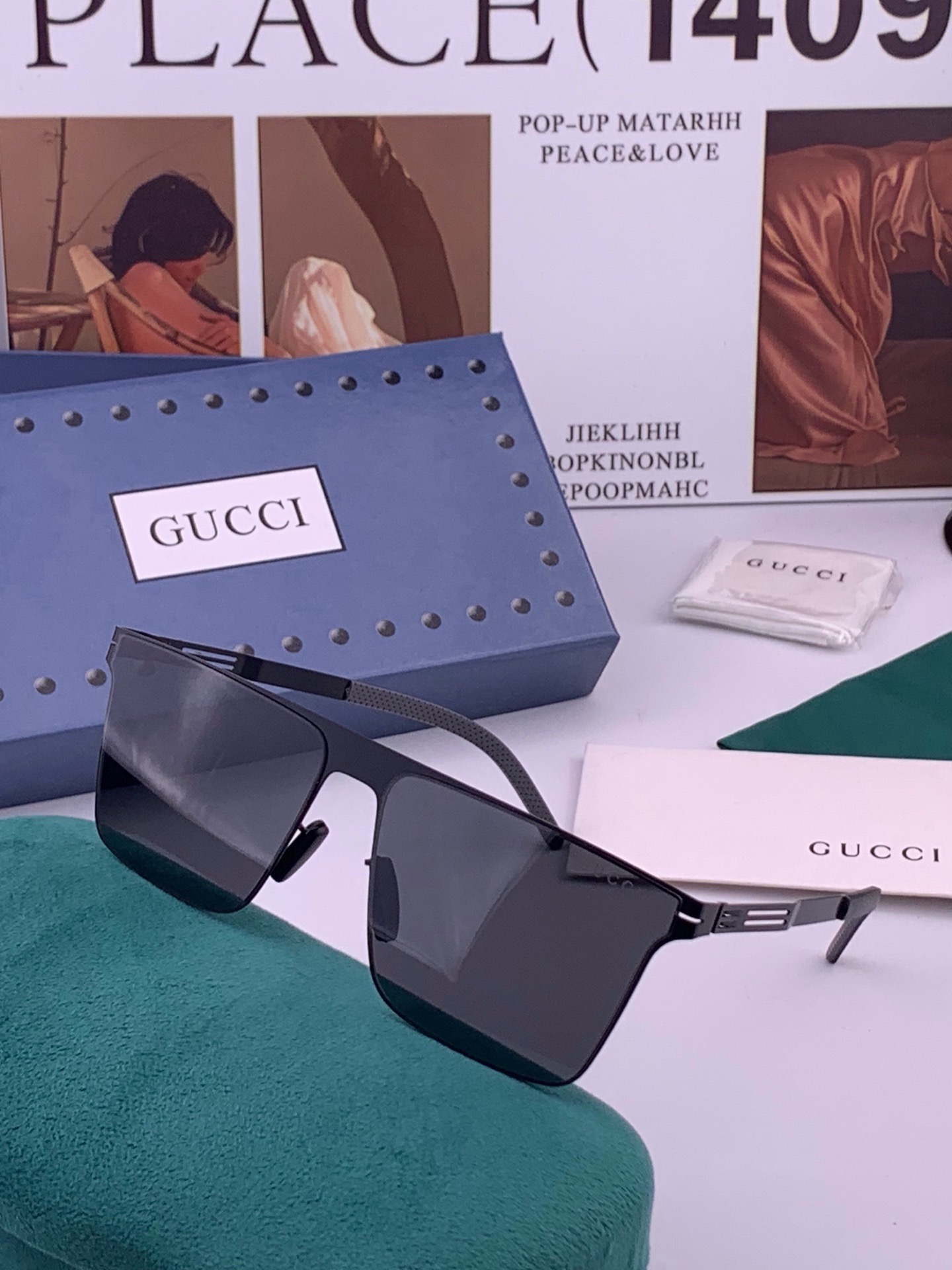 [TOP] Gucci Sunglasses - Black - 711 Luxury
