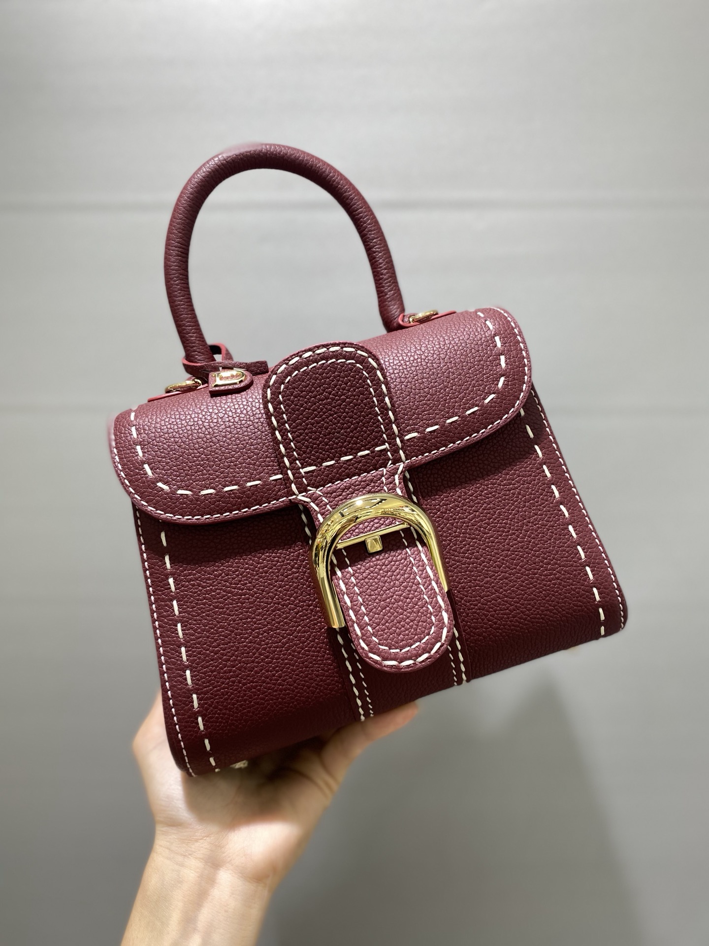 [TOP] Delvaux Brillant Bag 20x12x15.5cm - Dark Red - 711 Luxury