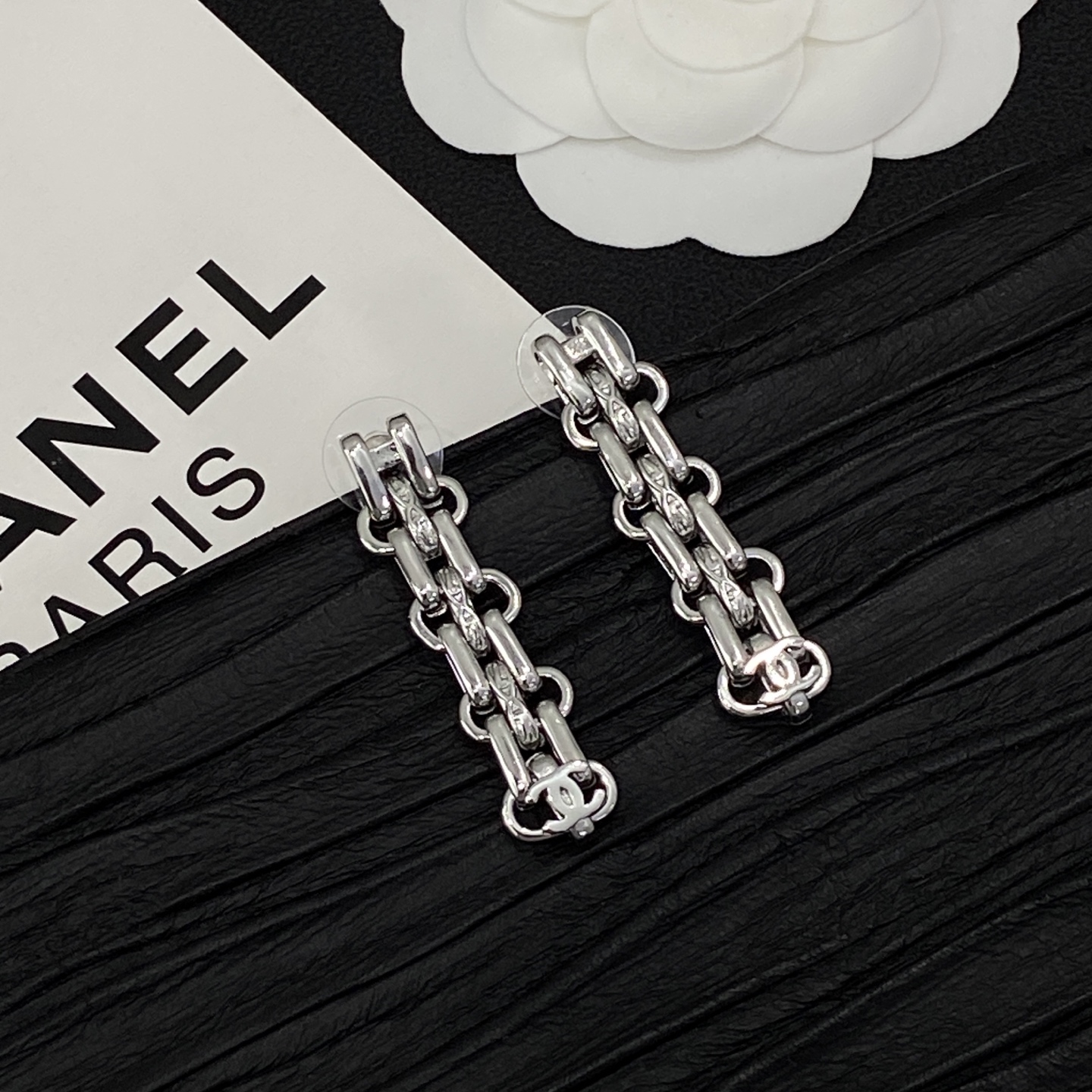 [TOP] CHANEL Earrings + Bracelet + Necklace Set - Silver - 711 Luxury
