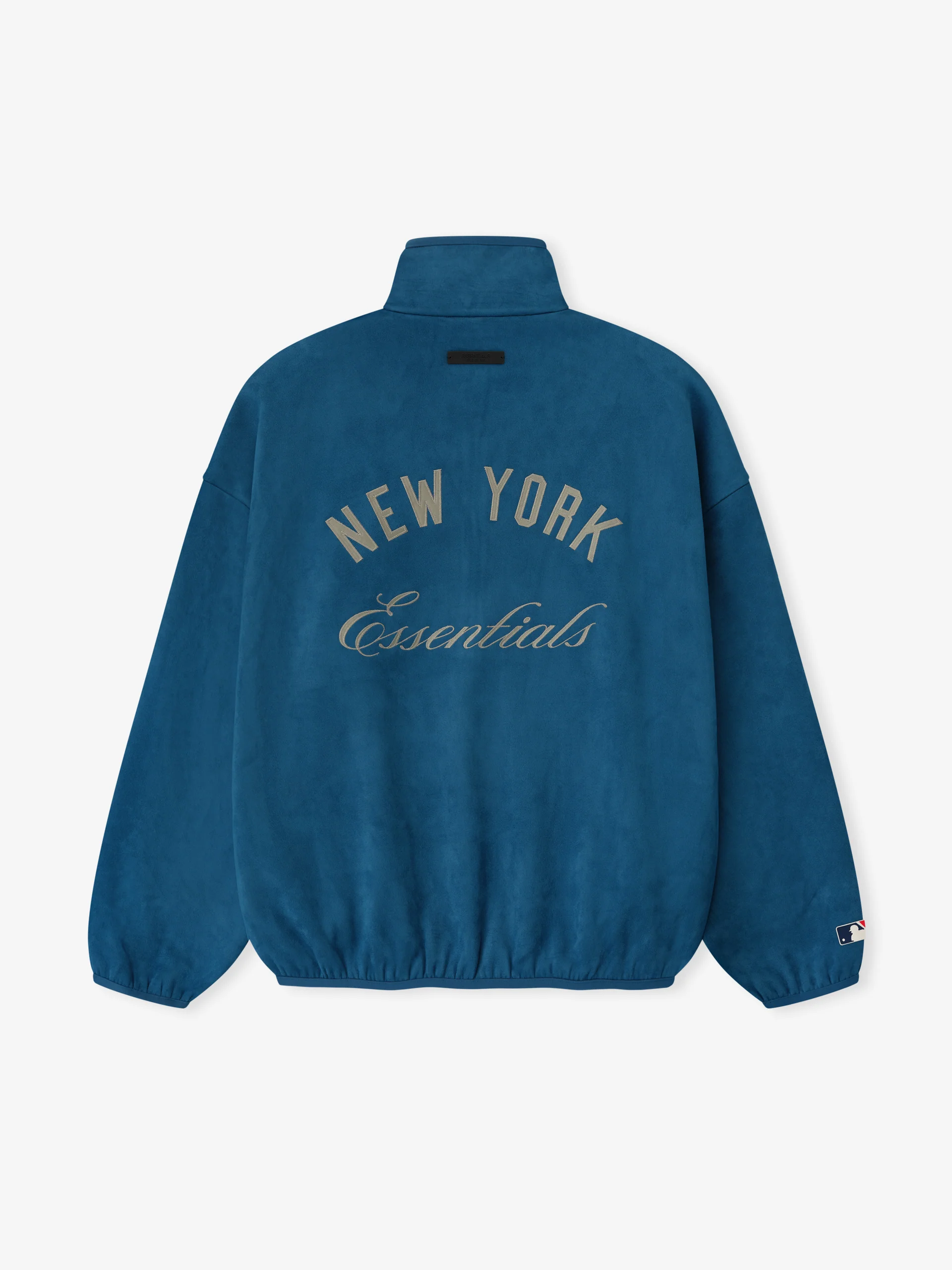 ESSENTIALS Mets Suede Fleece Modern Half Zip