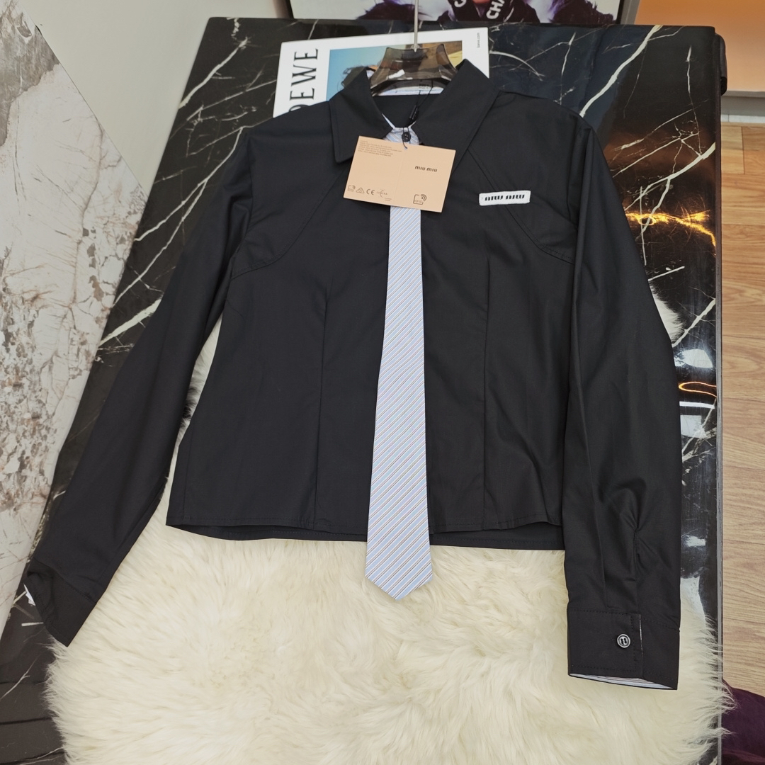 [TOP] Miu Miu Shirt - Black