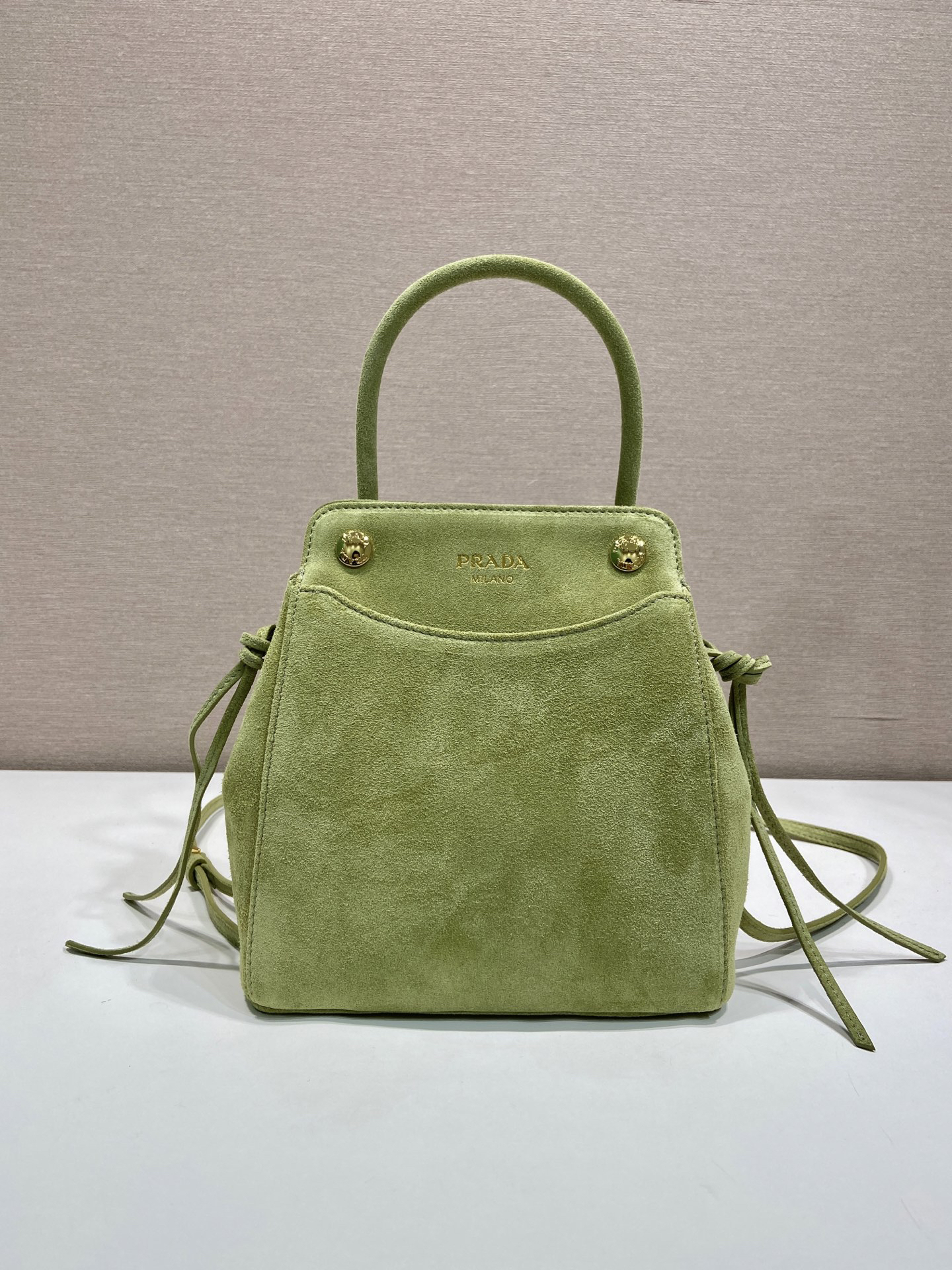 [TOP] PRADA Carry Bag 19x21x7cm - Green - 711 Luxury
