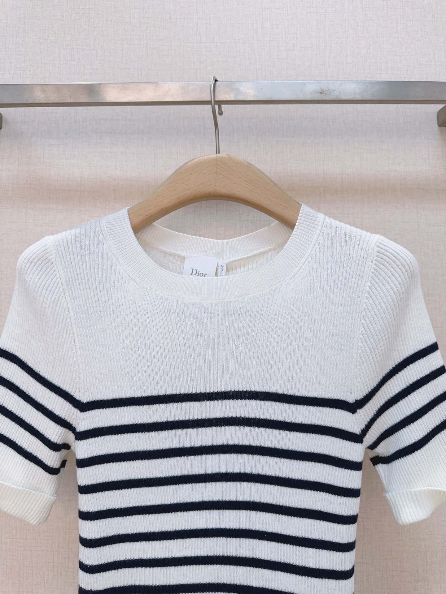 [TOP] Christian Dior Knit Top - White - 711 Luxury