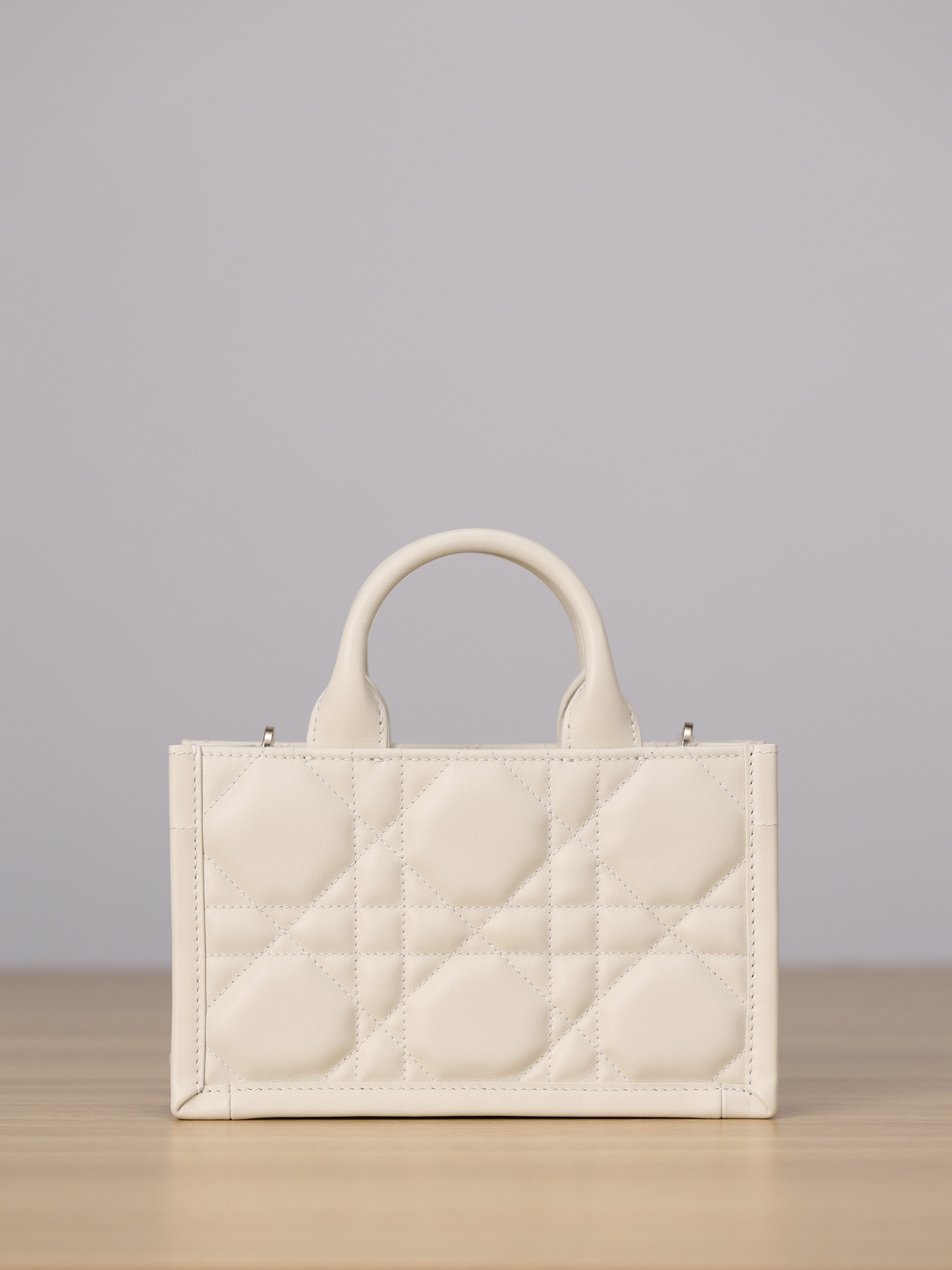 [TOP] Christian Dior Book Tote 21.5x13x7.5cm - White