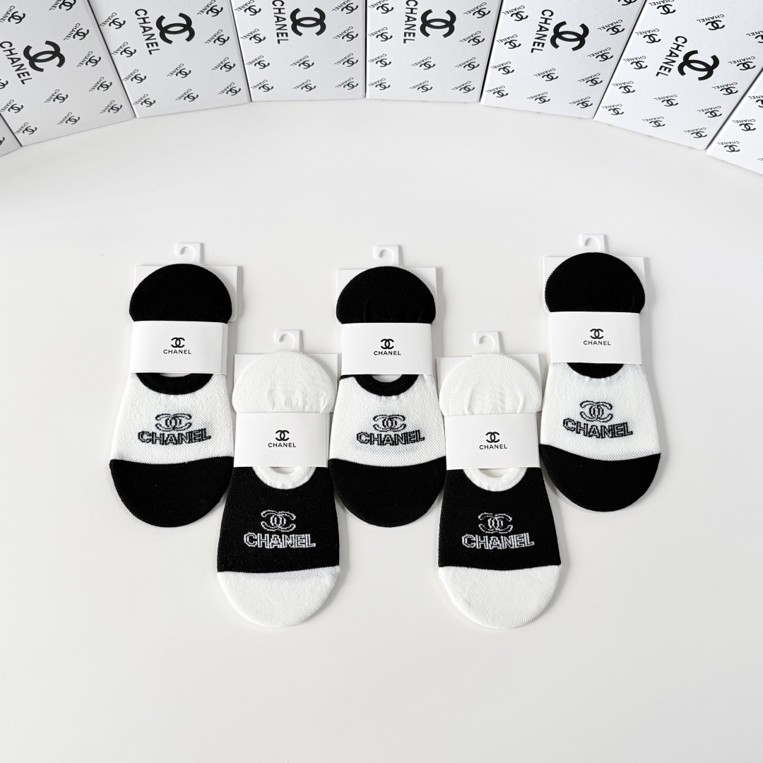 [TOP] CHANEL Socks - 5 Pieces as a Set - 711 Luxury