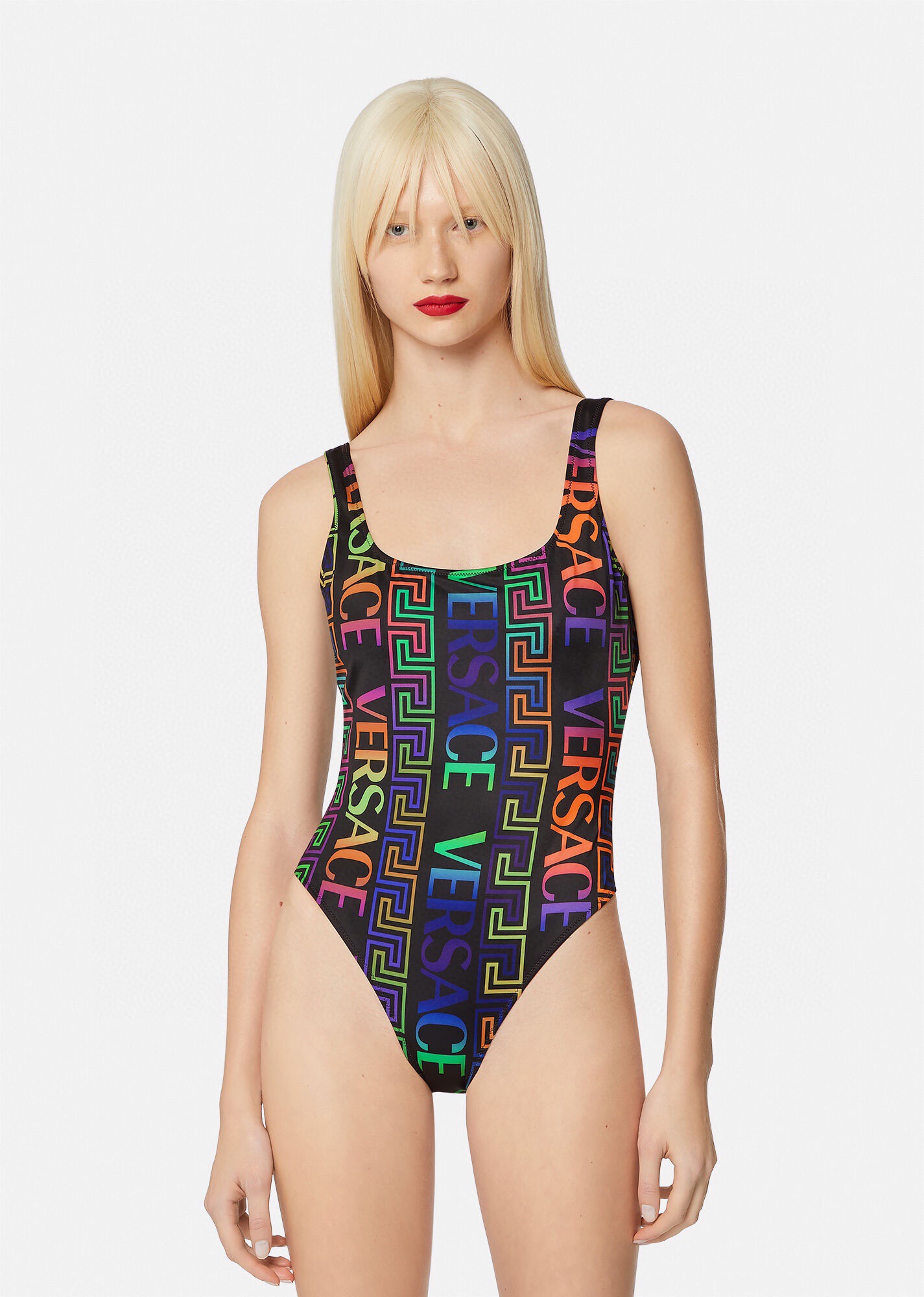 [TOP] VERSACE One-Piece Swimsuit - Black