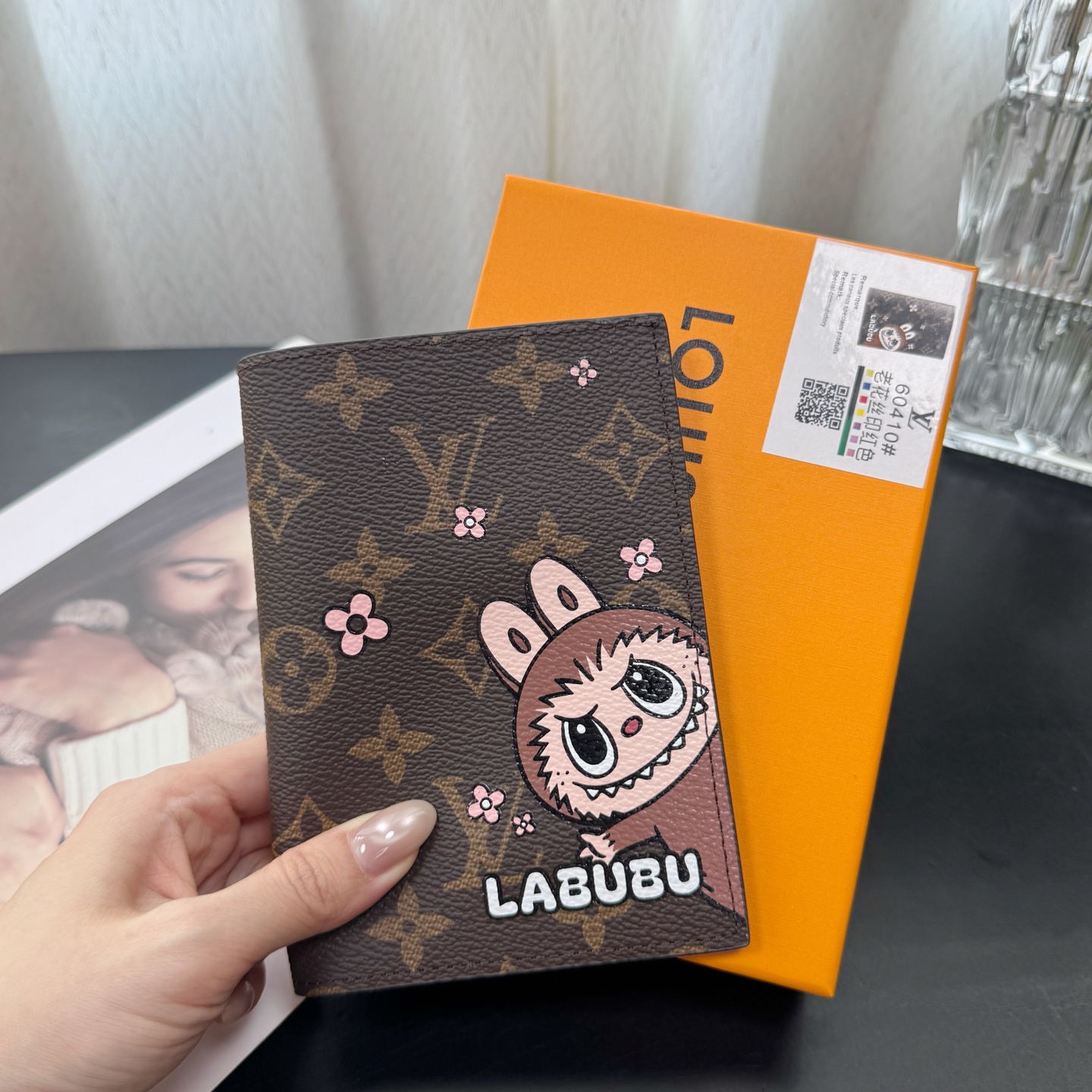 Louis Vuitton x Labubu Damier Graphite Canvas Passport Holder #320329
