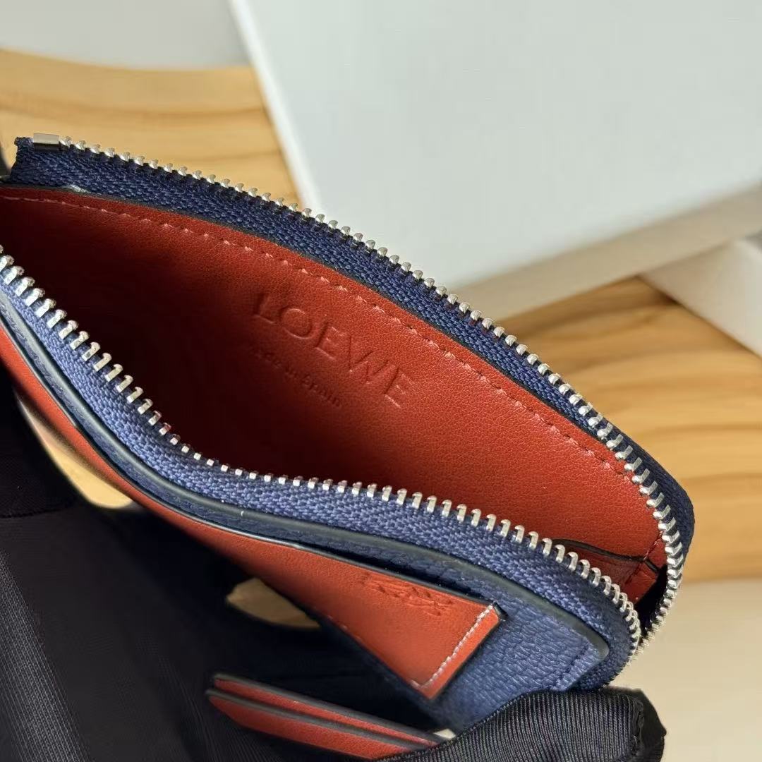 [TOP] LOEWE Card Holder 13*7.5cm - Blue - 711 Luxury