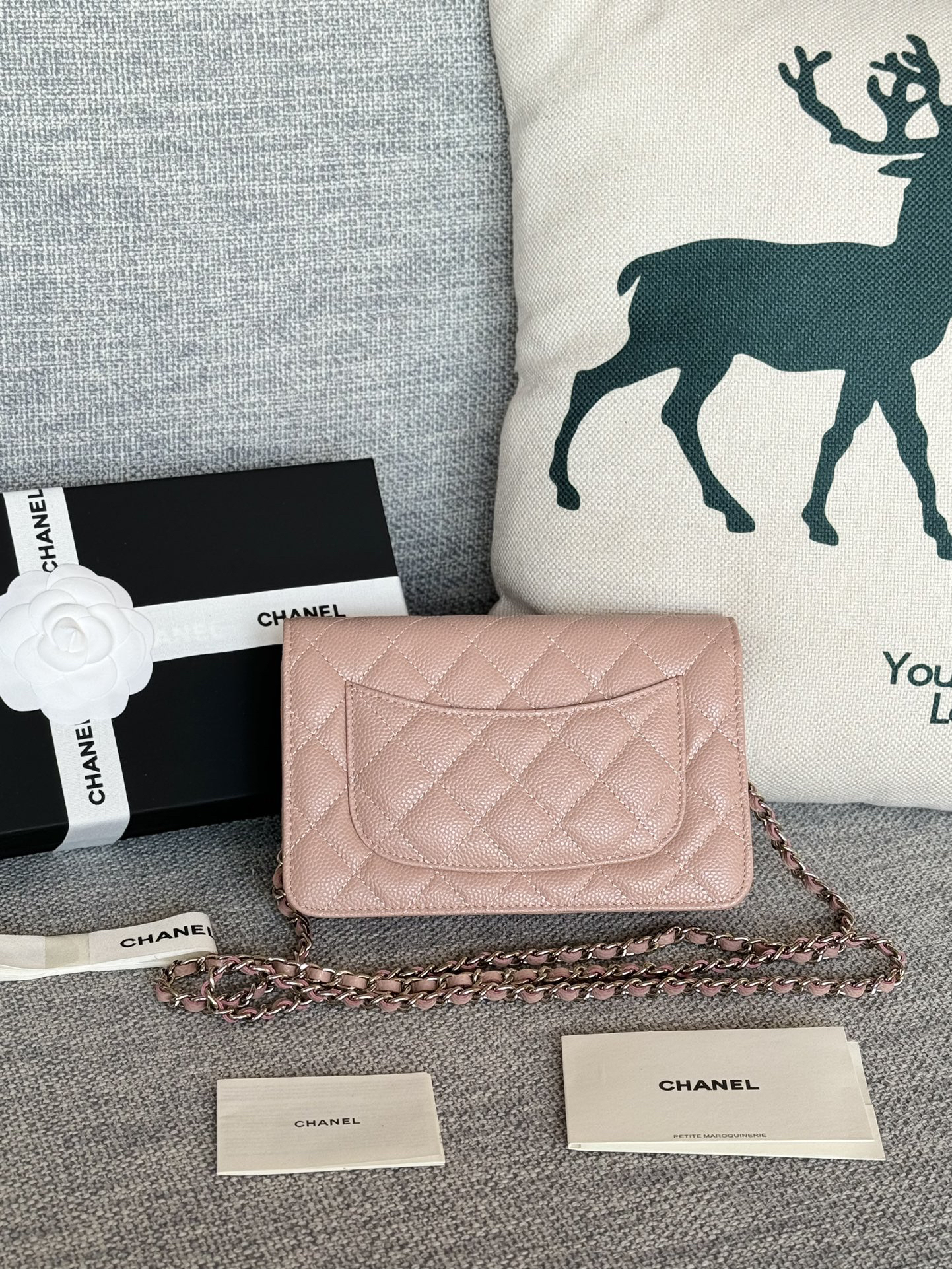 [TOP] CHANEL Woc Bag Cowhide 19x12x3cm - Pink & SHW - 711 Luxury