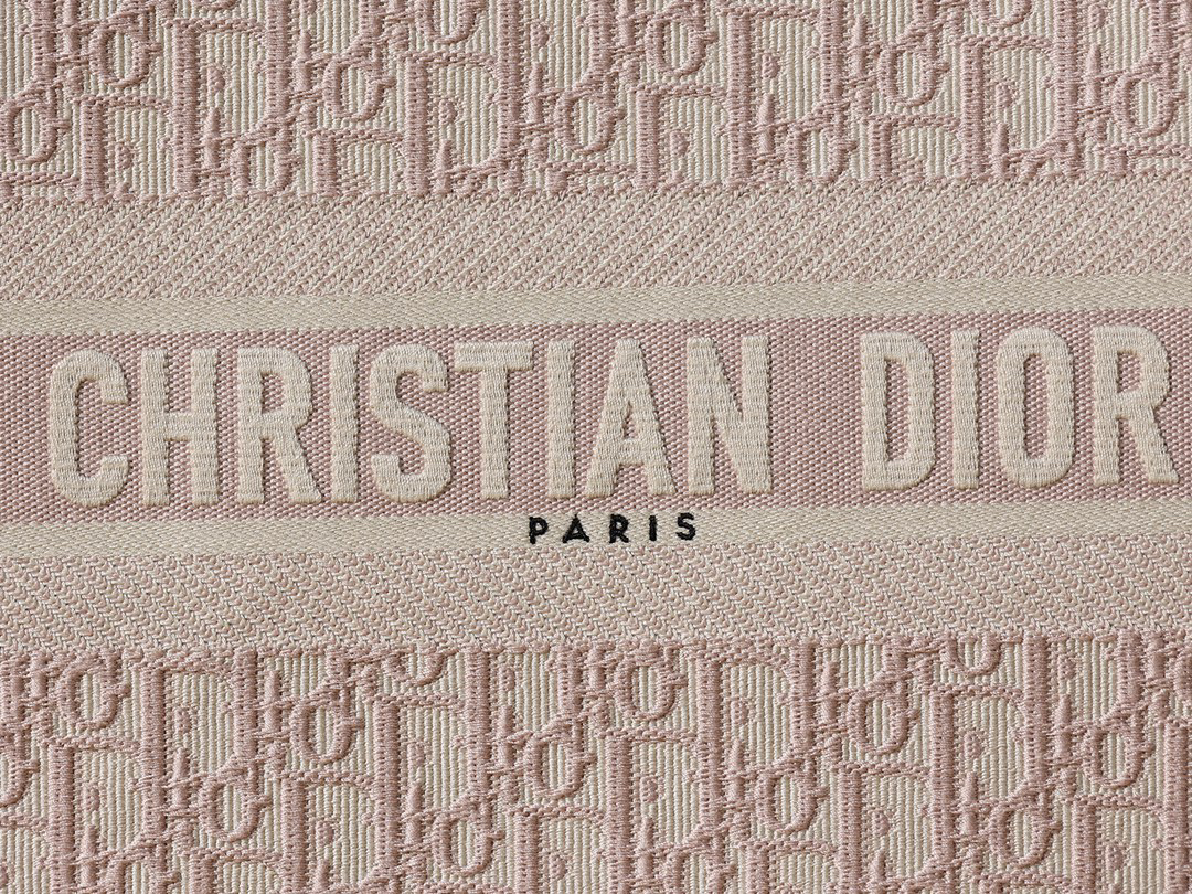 [TOP] Christian Dior Book Tote Bag Oblique 36.5x28x17.5cm - Pink