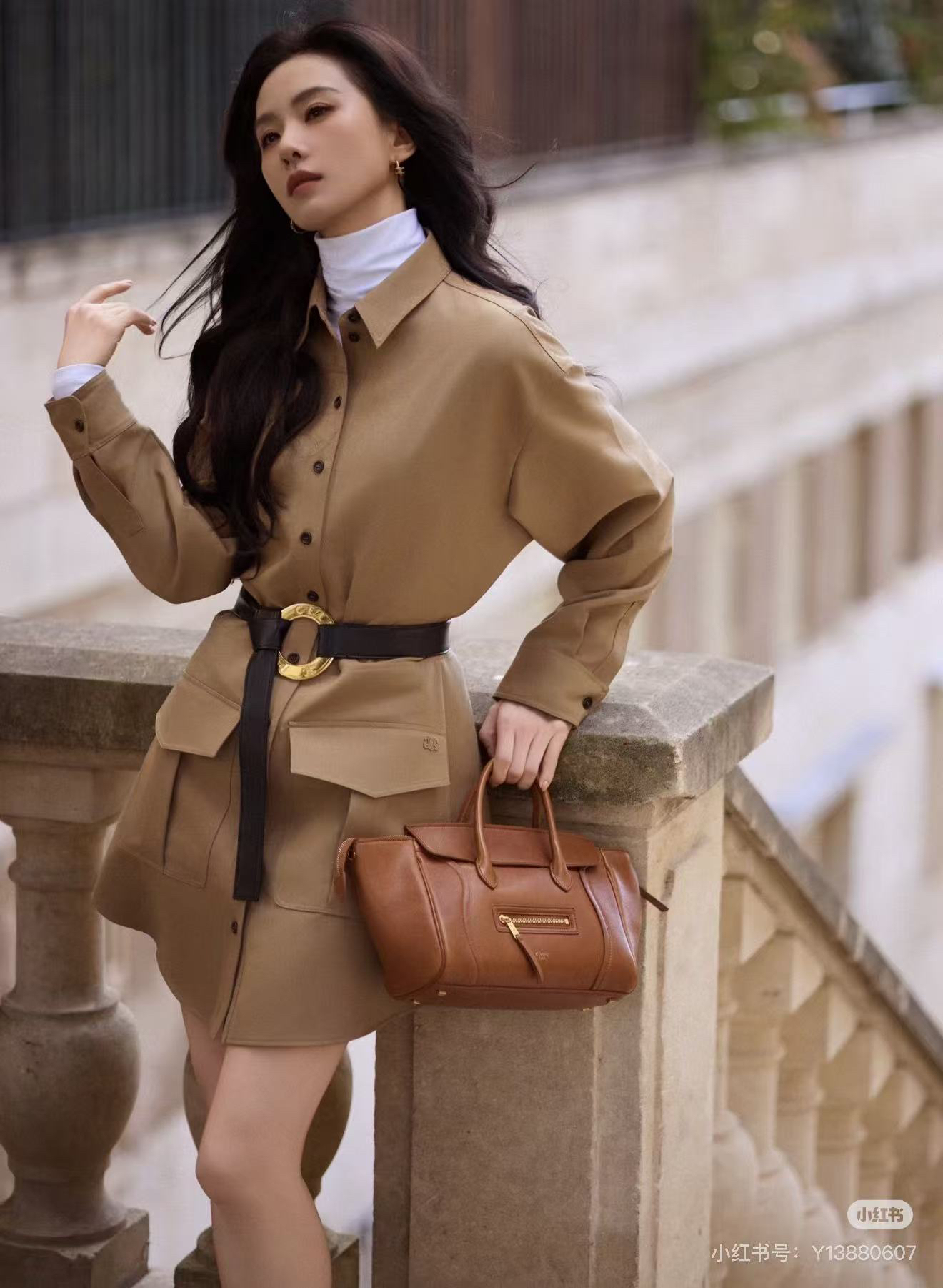 [TOP] CELINE Trench Coat - Khaki