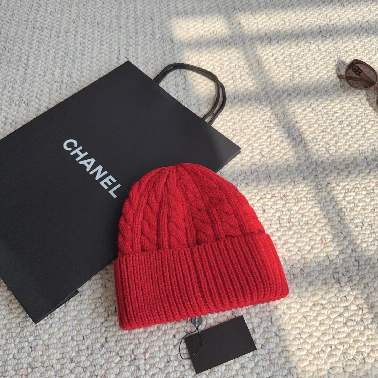 [TOP] CHANEL Knitted Hat - Red - 711 Luxury
