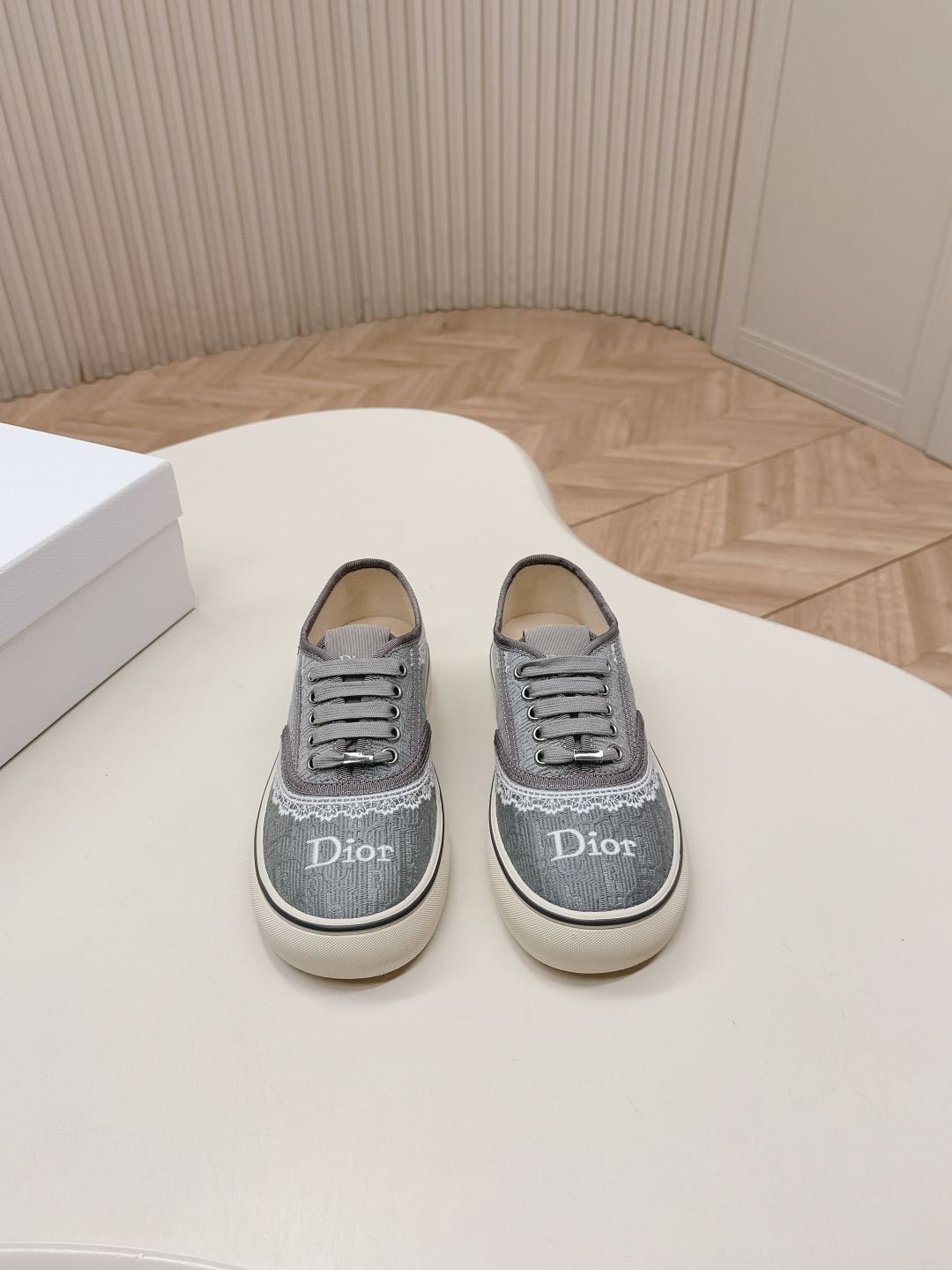 [TOP] Christian Dior Oblique Casual Shoes - Grey - 711 Luxury
