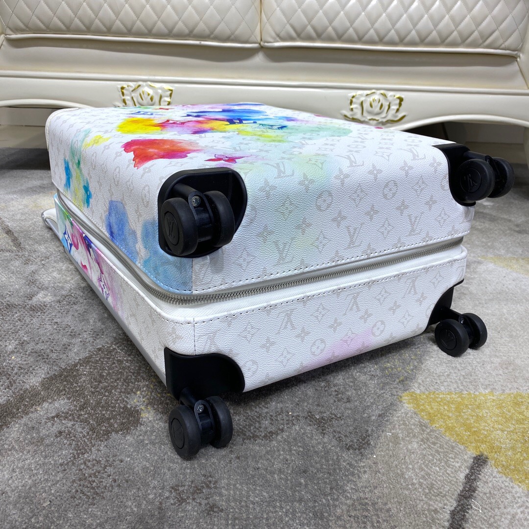 [TOP] Louis Vuitton LV Rolling Luggage Horizon 38.0 x 55.0 x 21.0 cm - White - 711 Luxury