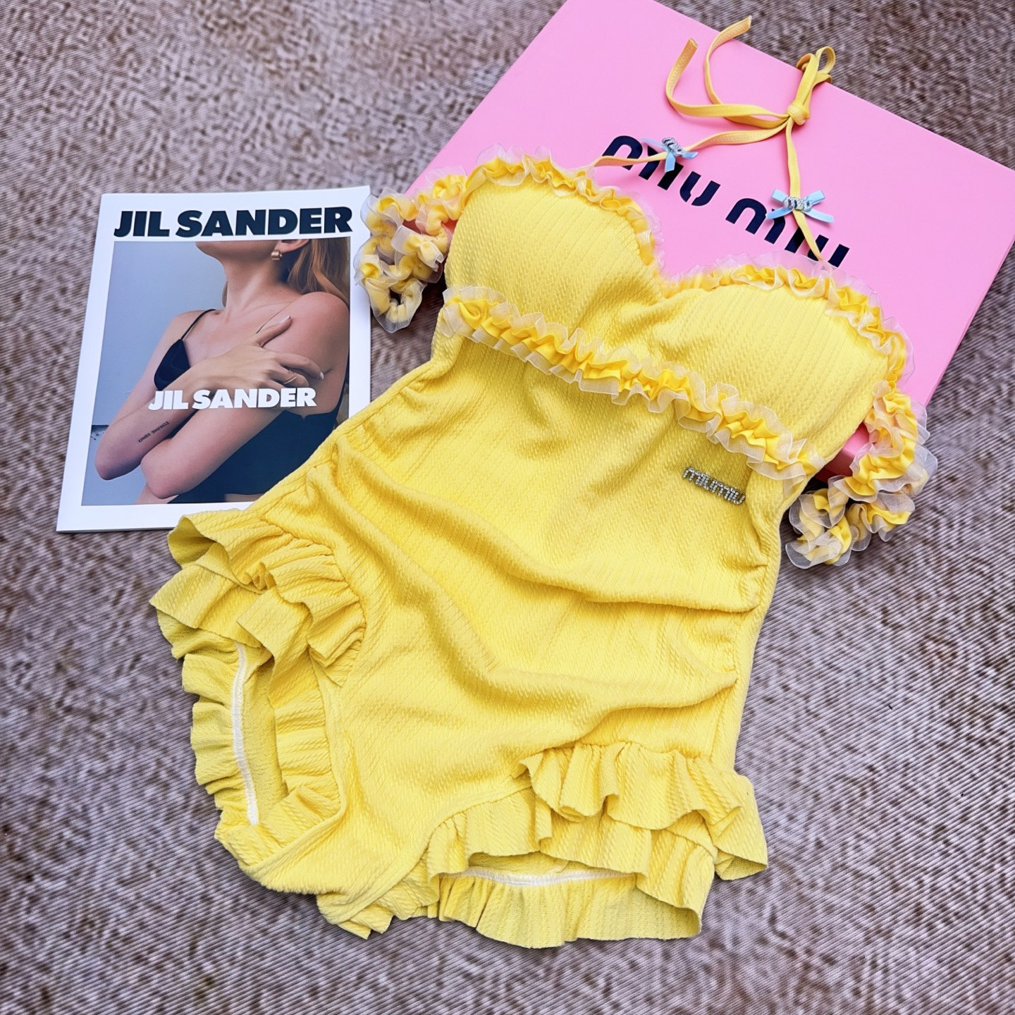 [TOP] Miu Miu Swimsuit - Yellow - 711 Luxury