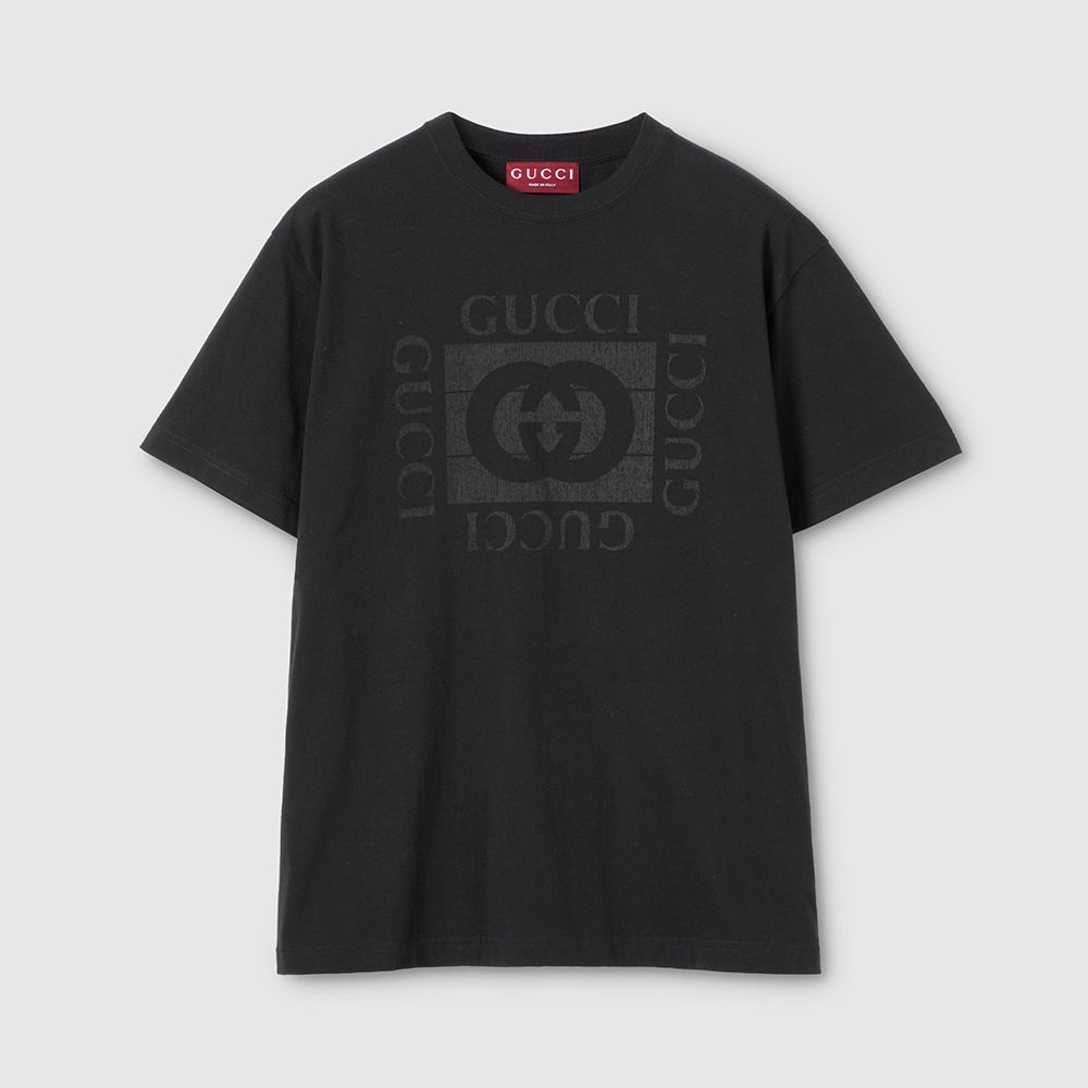 GUCCI Cotton Jersey T-shirt With Print #387018