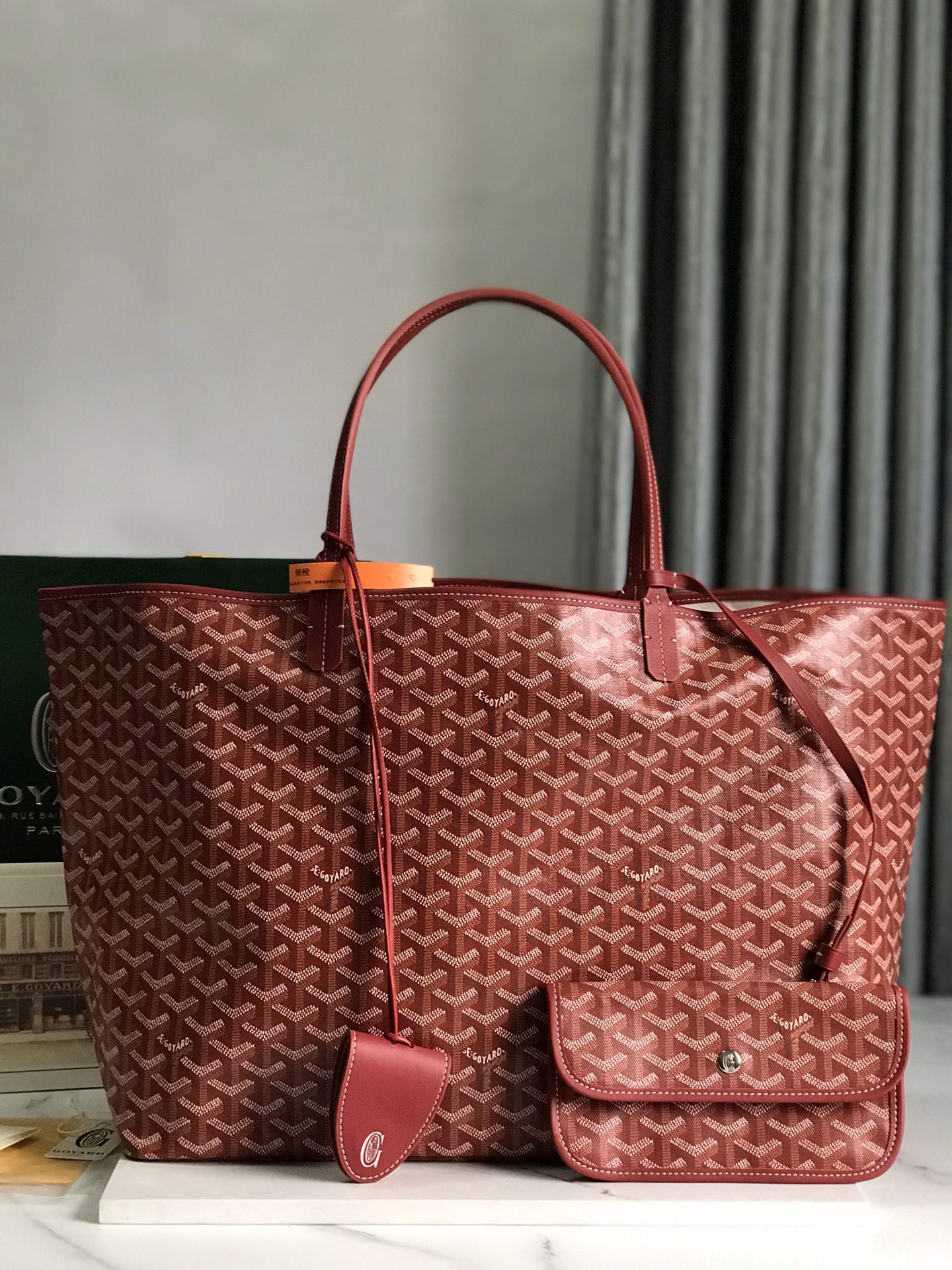 [TOP] Goyard Saint Louis Bag 40-20-32 CM - Red - 711 Luxury