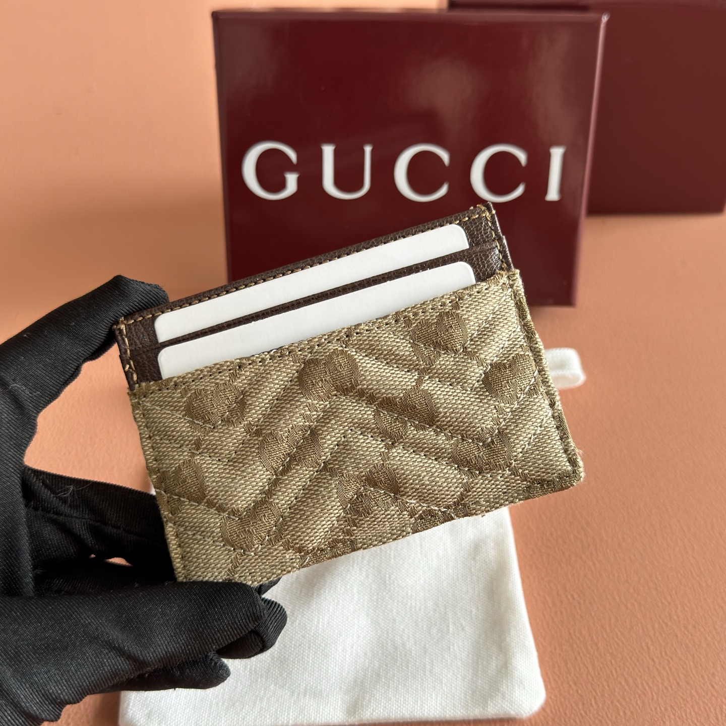 [TOP] GUCCI Generation Card Bag 10 x 7 CM - Brown - 711 Luxury