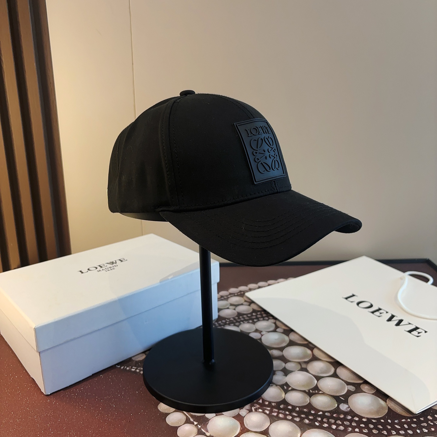 [TOP] LOEWE Baseball Cap - Black - 711 Luxury