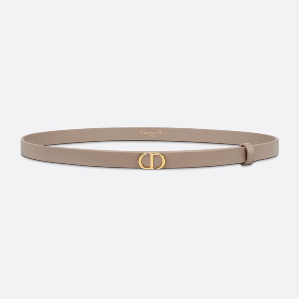 [TOP] Christian Dior Belt Cowhide 15mm - Apricot - 711 Luxury