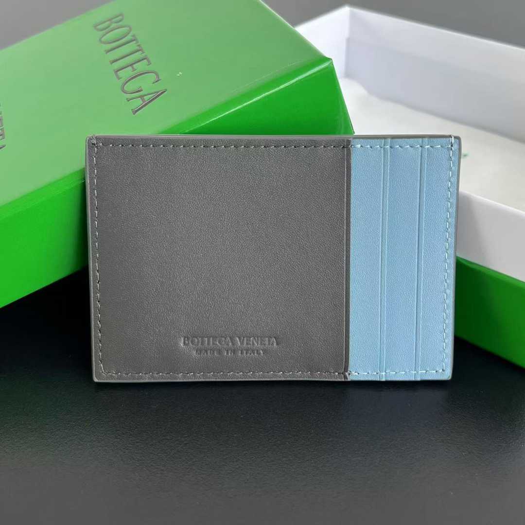 [TOP] Bottega Veneta BV  Card Holder 11x7.5 cm  -  Grey - 711 Luxury