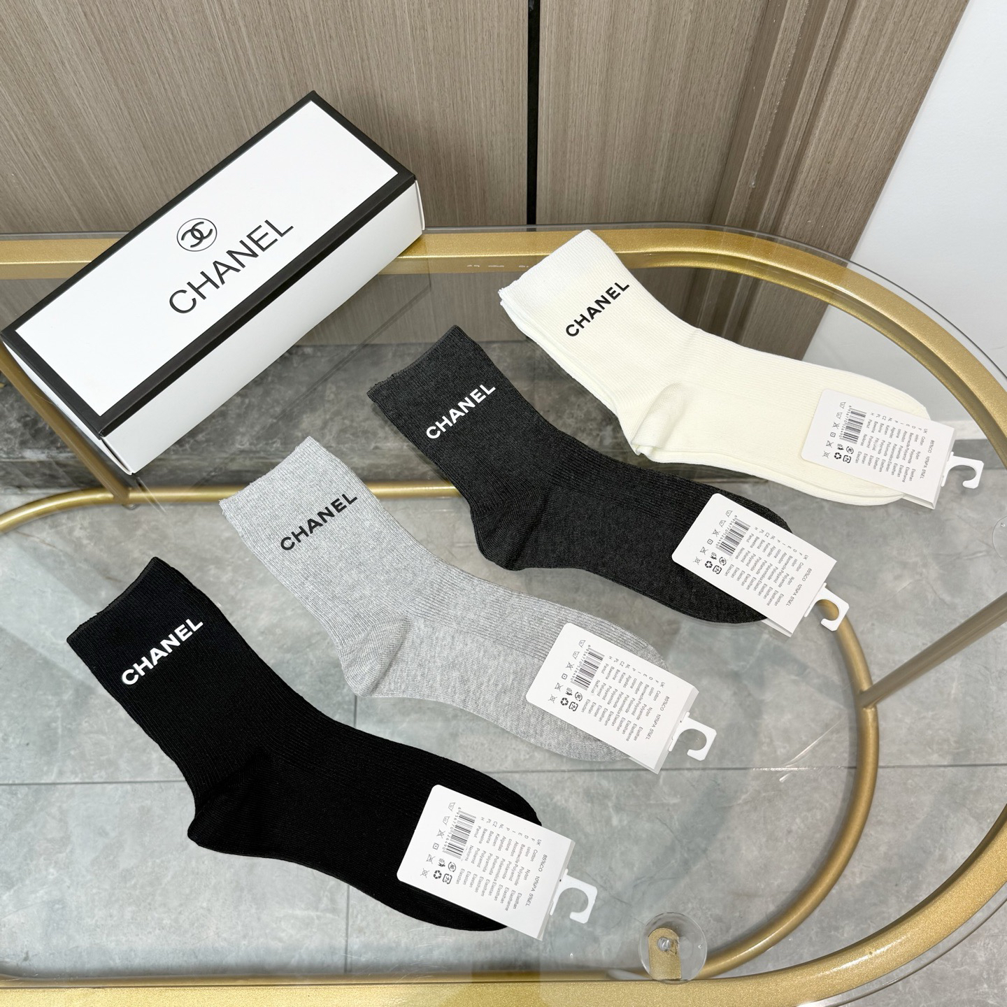 [TOP] CHANEL Socks - 4 Pieces as a Set - 711 Luxury