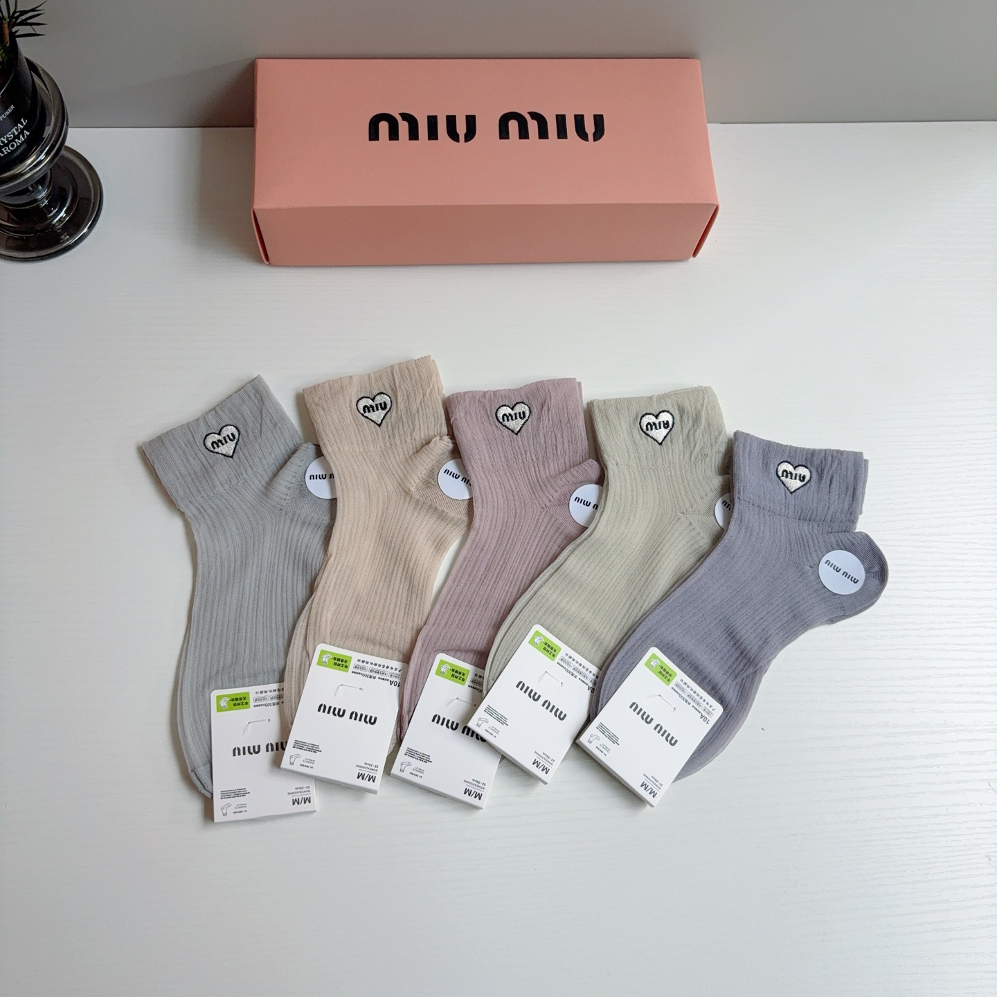 [TOP] Miu Miu Socks - 5 Pieces as a Set - 711 Luxury