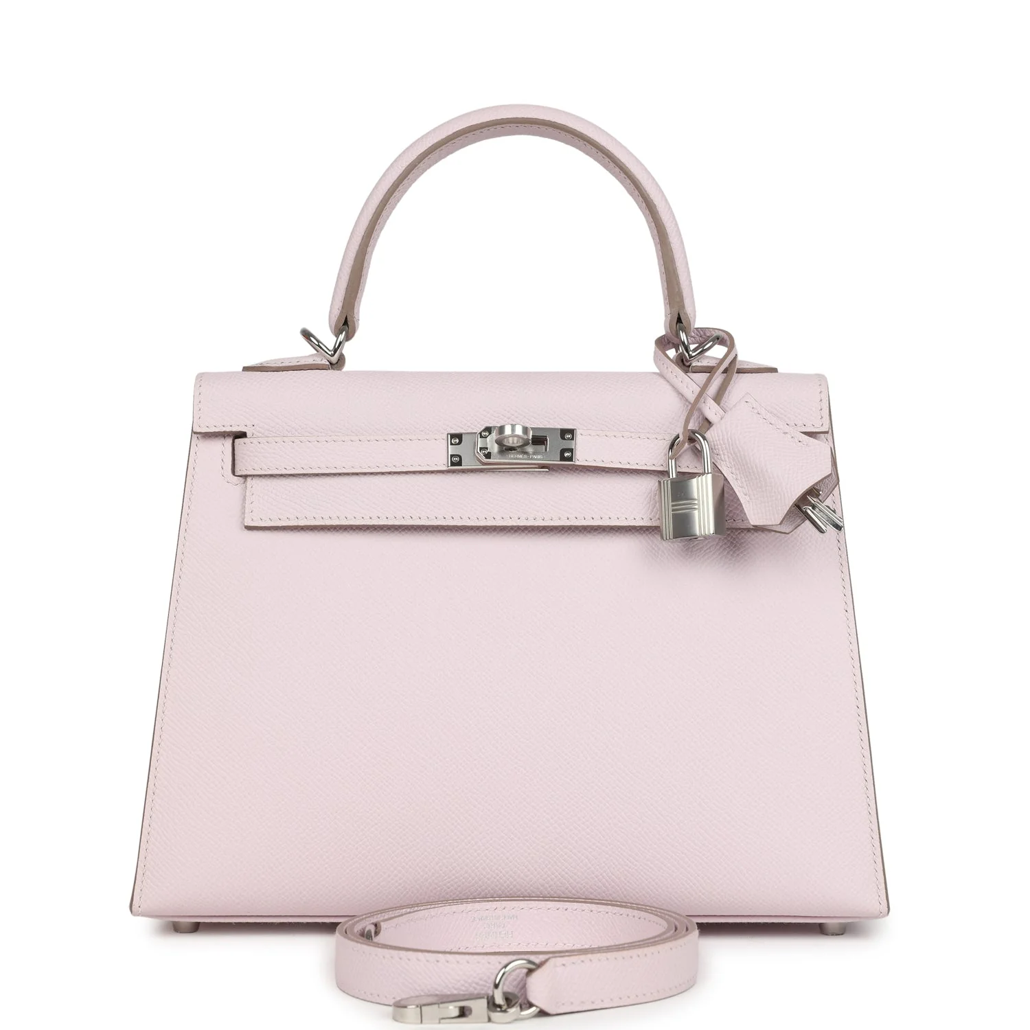 Hermes Kelly Sellier  Mauve Pale Epsom Palladium Hardware