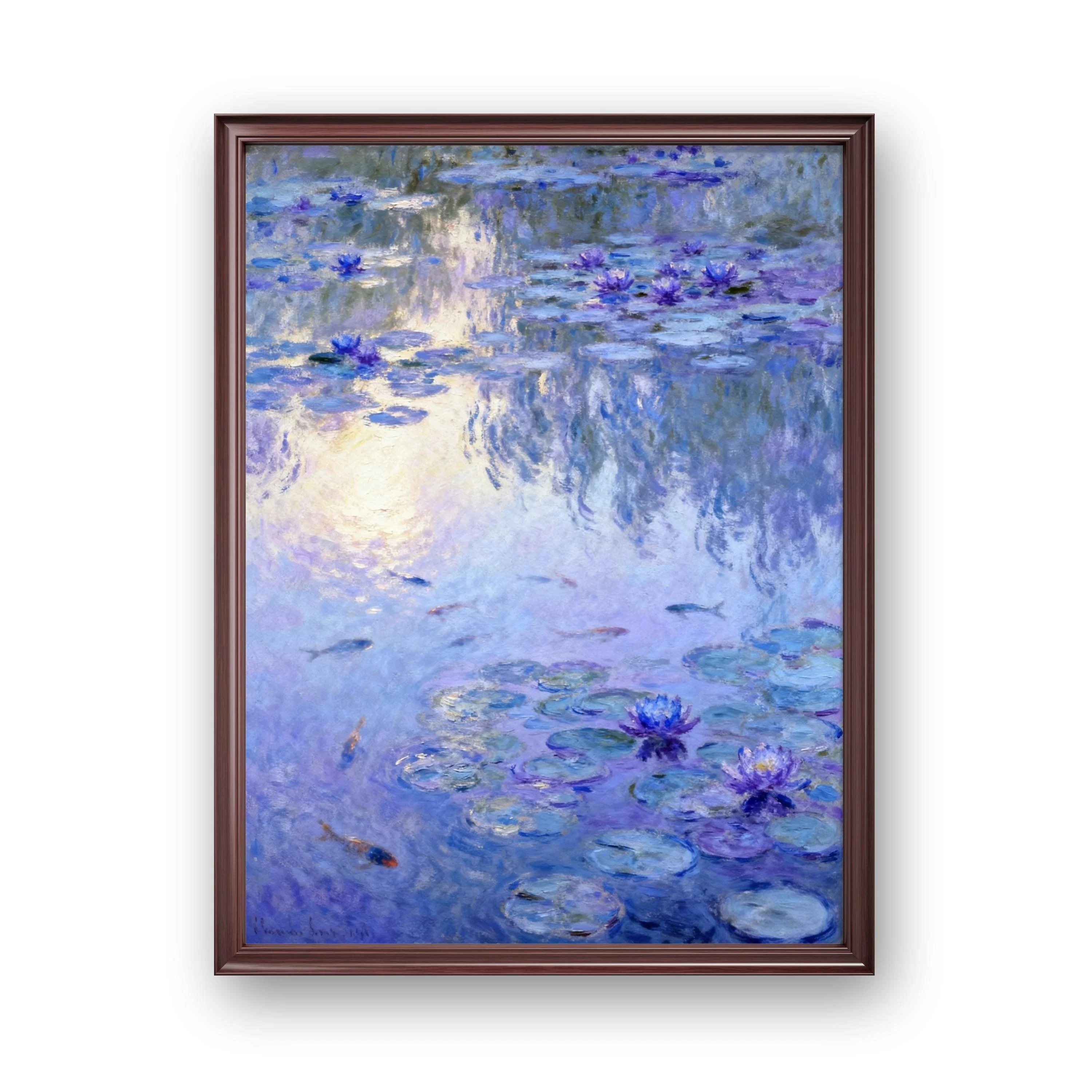 Water and Flowers Reflecting Each Other