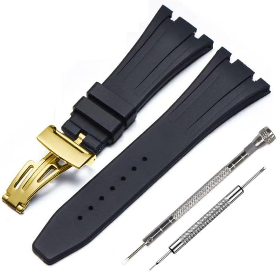 Cirtrar Silicone Watch Band Compatible with Audemars Piguet Royal Oak Offshore 15703 15710