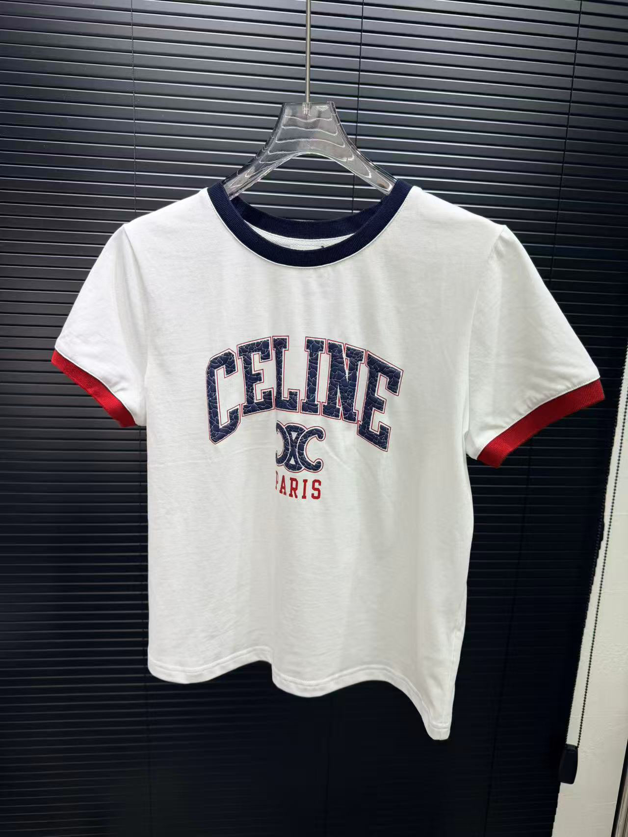 [TOP] CELINE Short-Sleeve T-Shirt - White