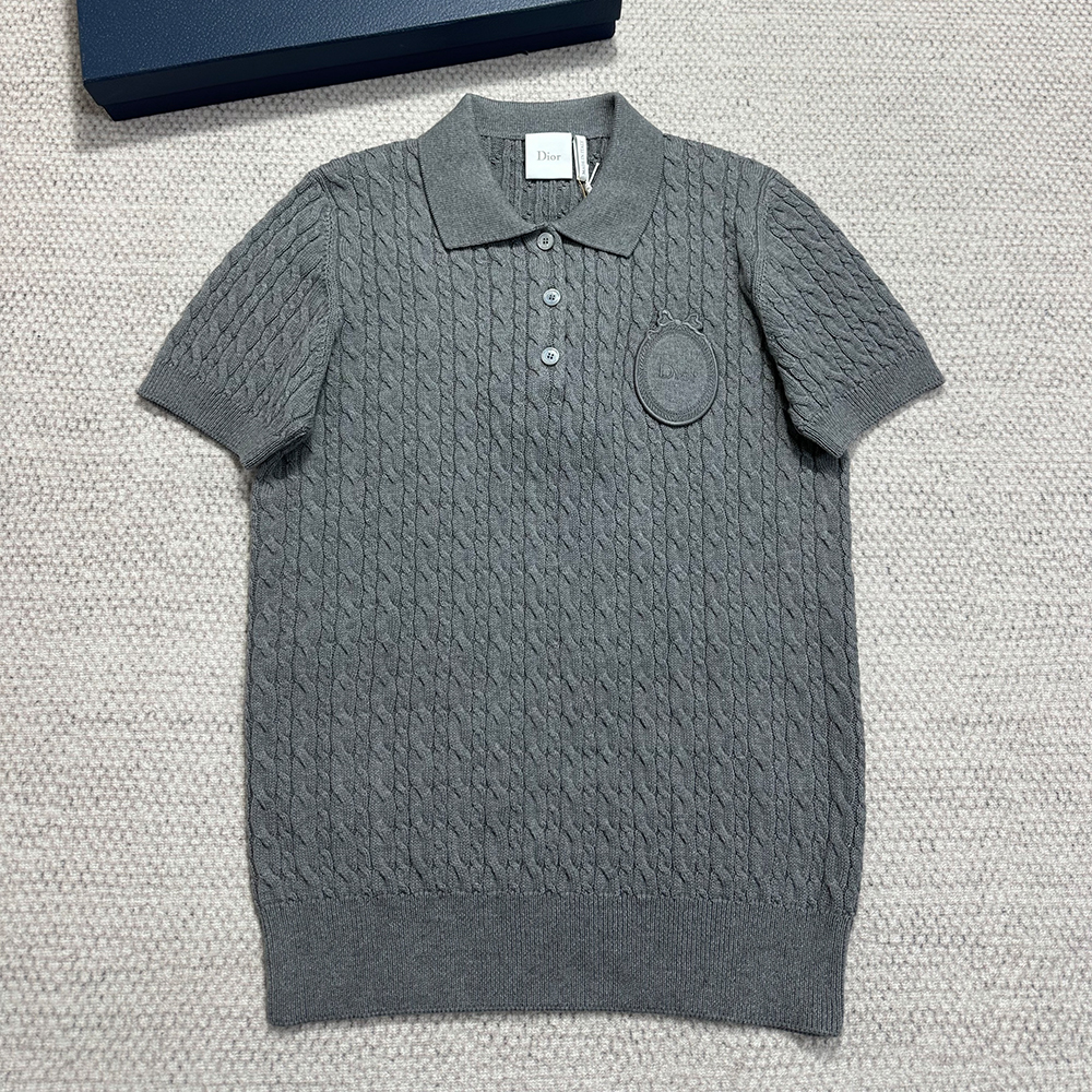 Chanel Top-quality Version CC Knitted Short Sleeves#383110