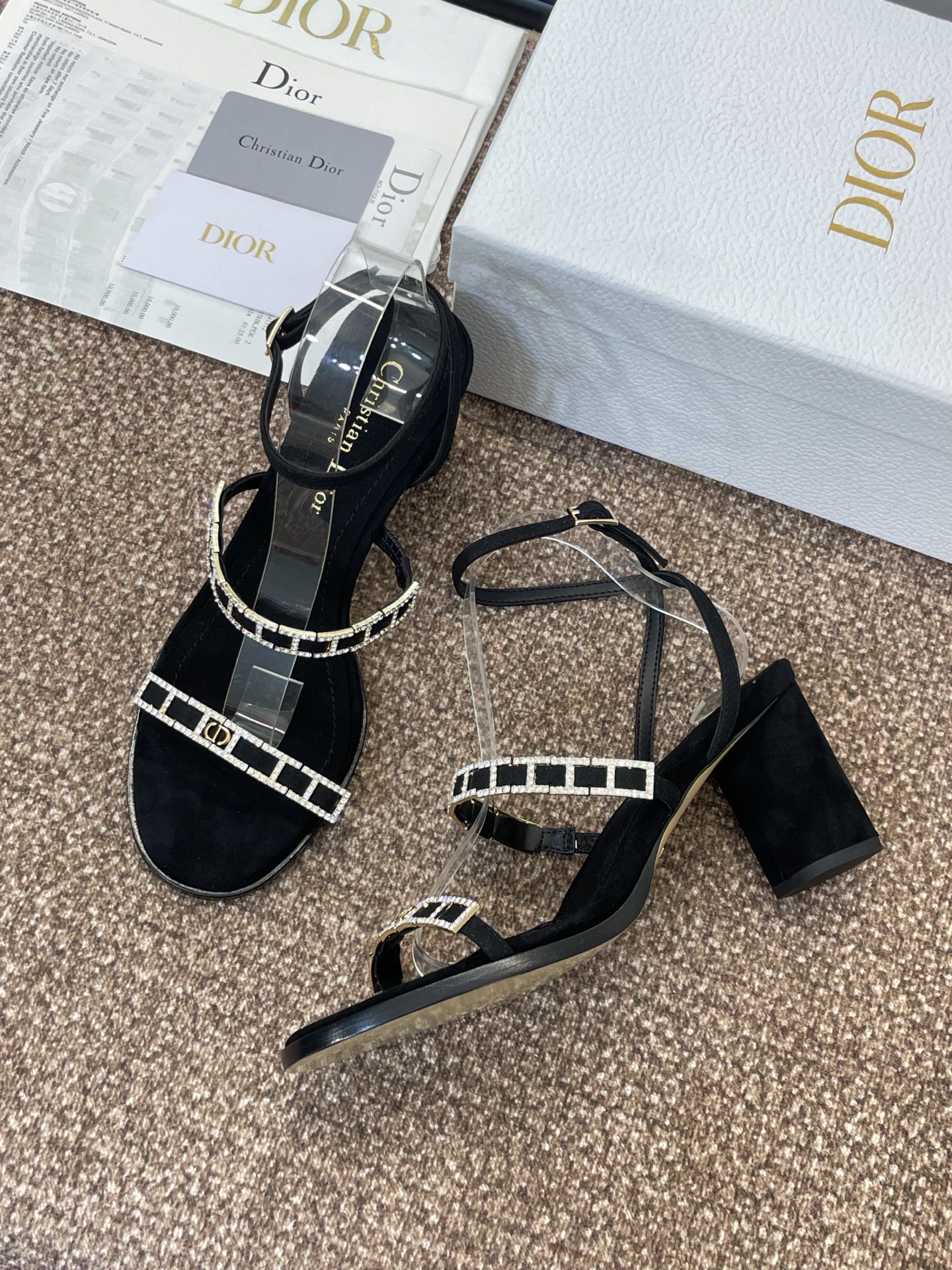 [TOP] Christian Dior D-Issime 8cm Heel Height Sandals - 4 Color