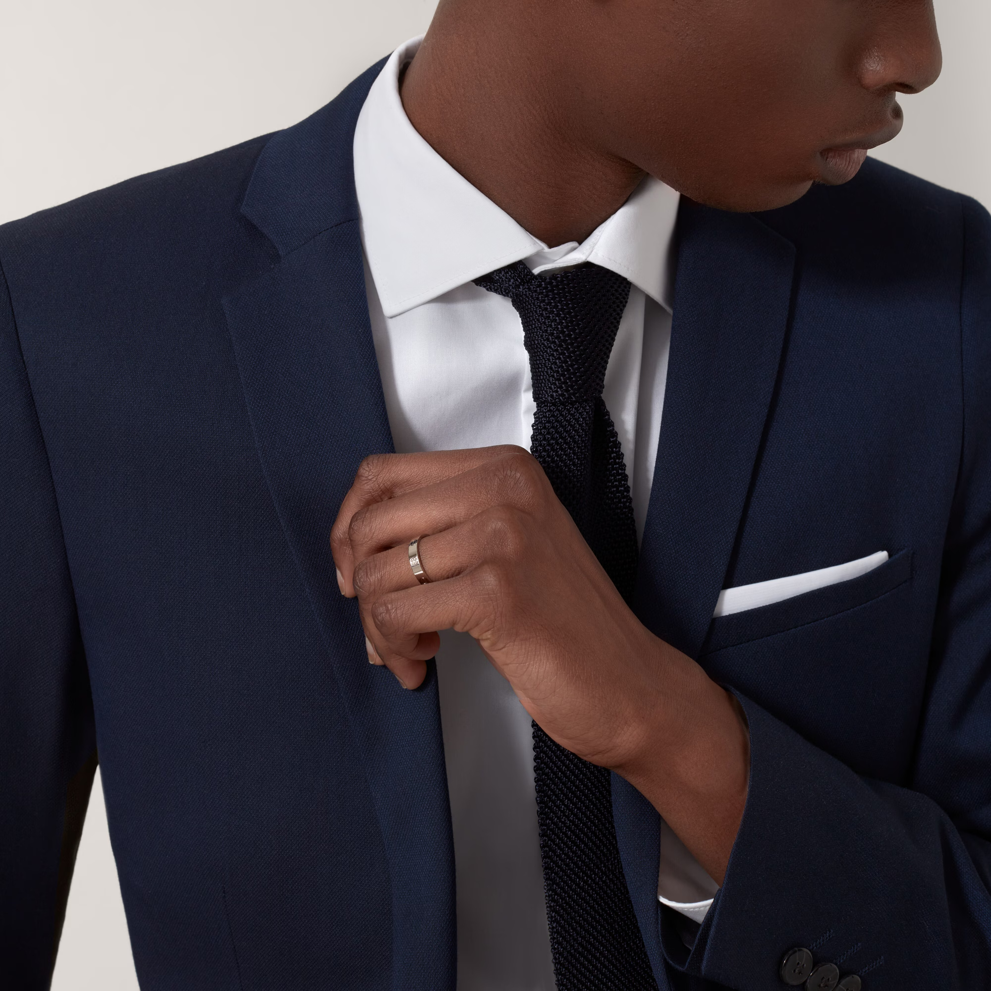 Carty Love Petite Lock Ring, White Gold, Small Model