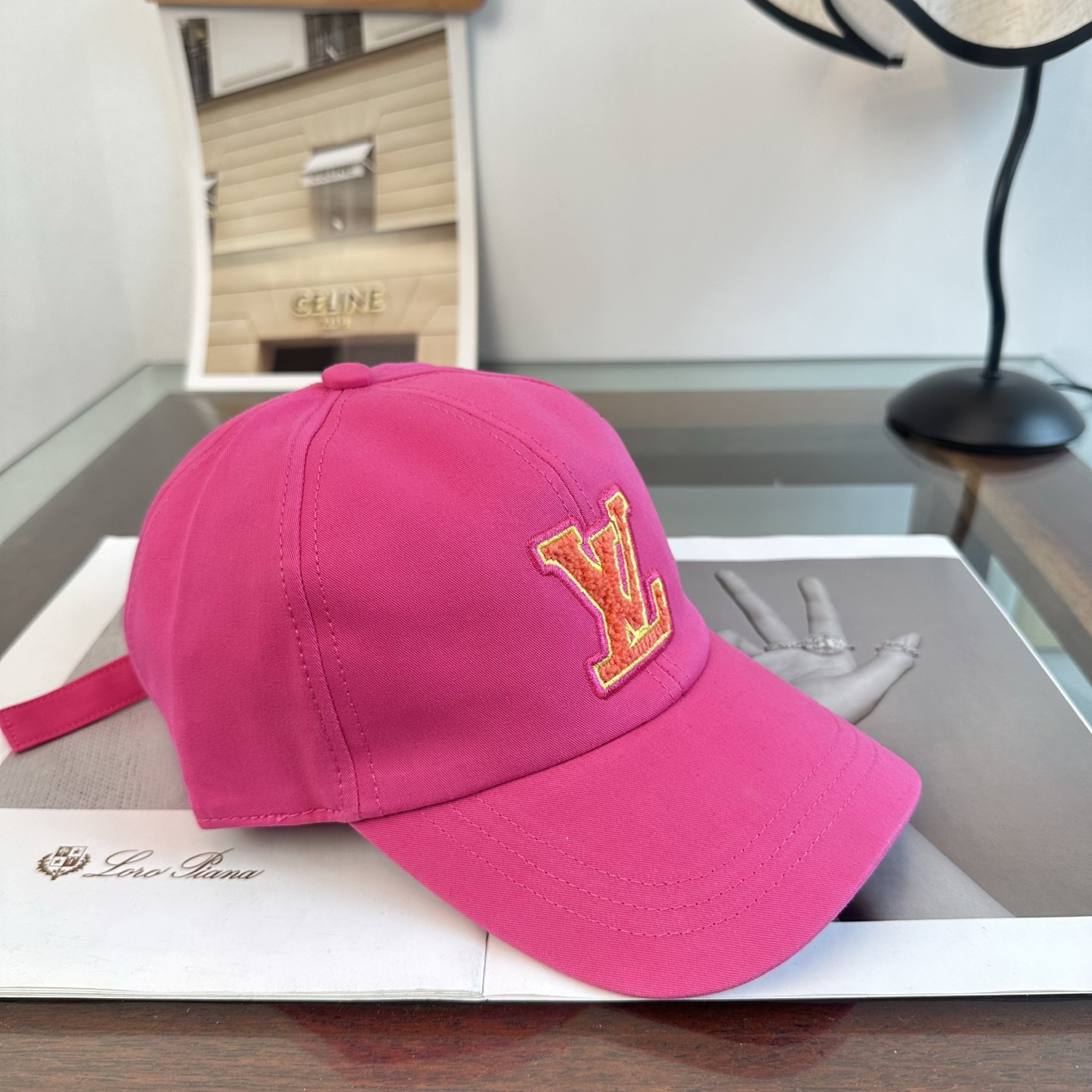 [TOP] Louis Vuitton LV Baseball Cap - Pink - 711 Luxury