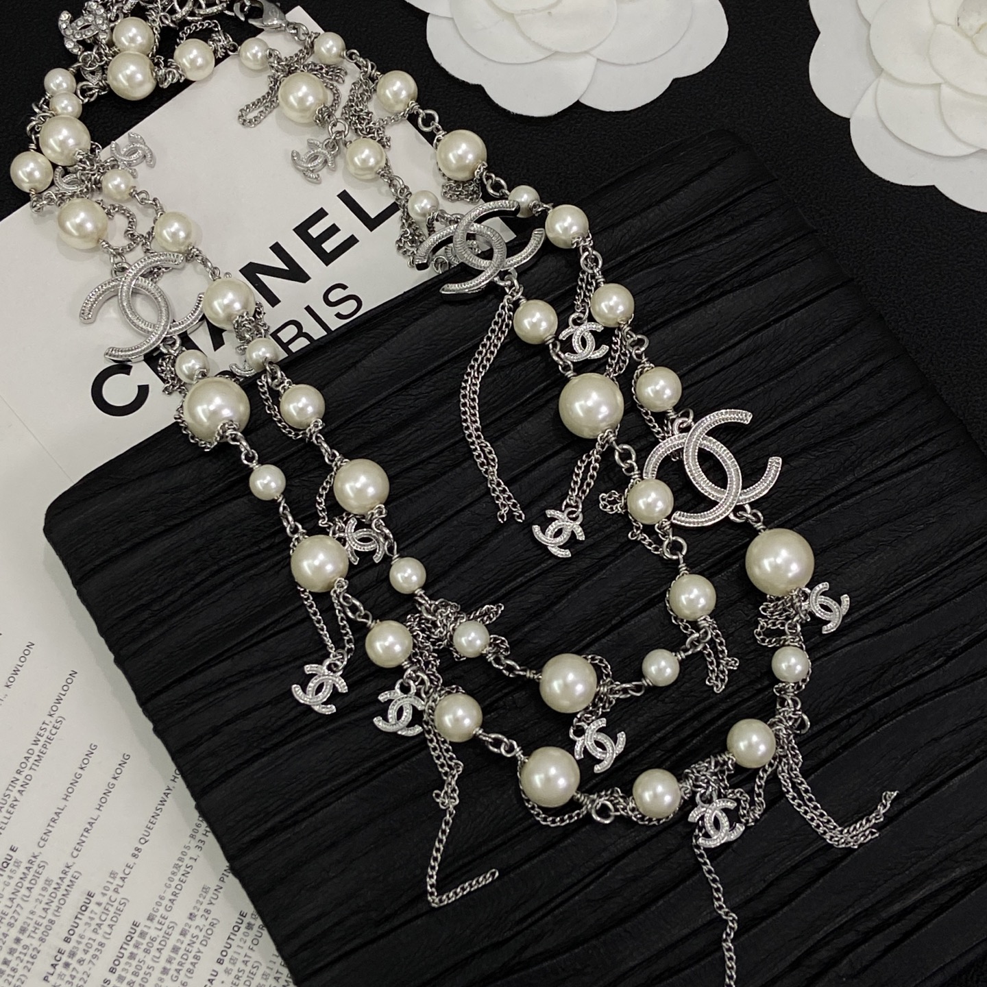 [TOP] CHANEL Long Necklace - Sliver - 711 Luxury
