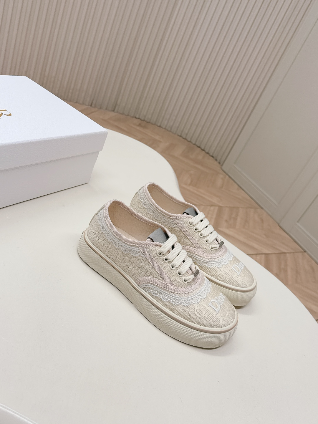 [TOP] Christian Dior Oblique Casual Shoes - Beige - 711 Luxury
