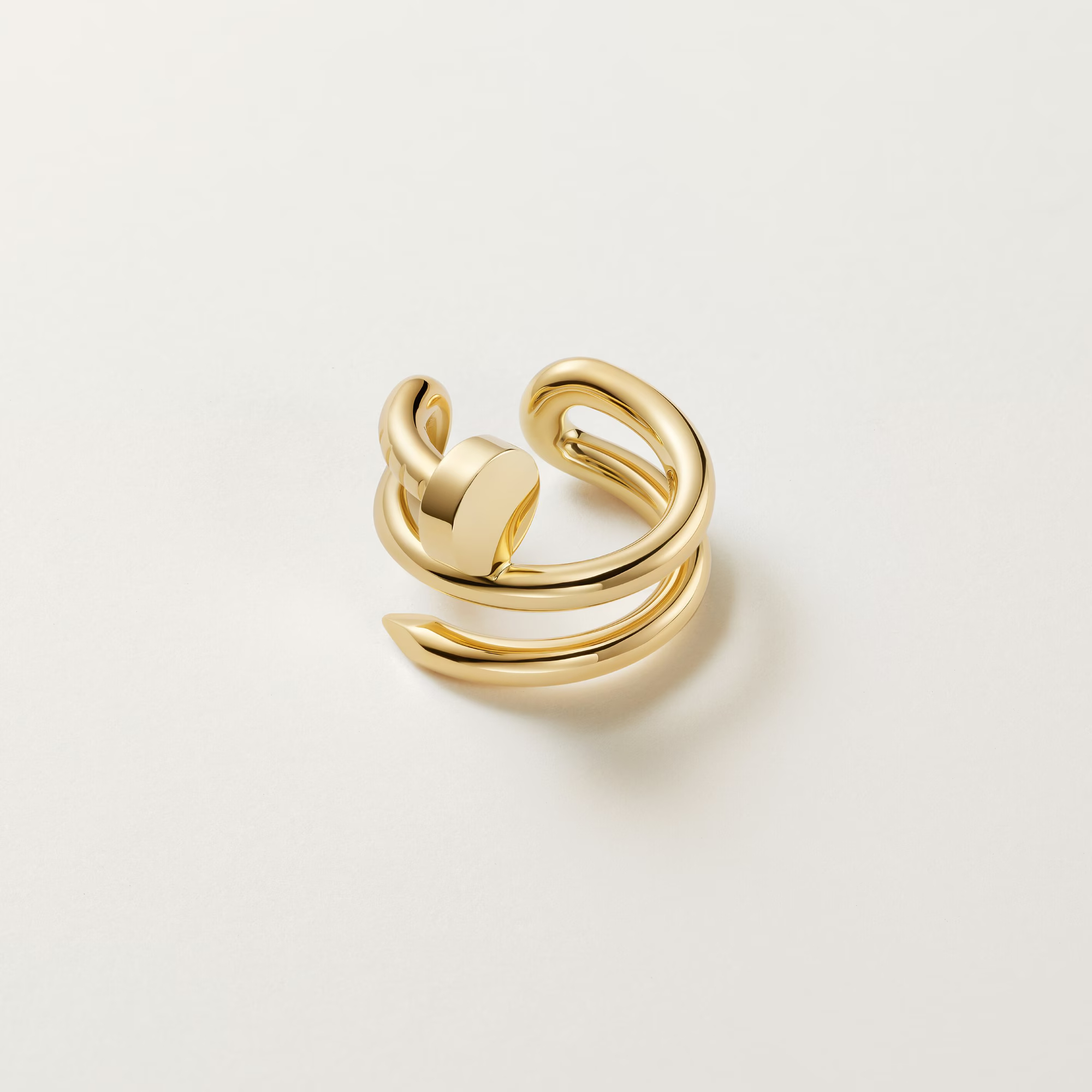 Carty Nails Infinity Wrap Earrings ,Yellow Gold,Ear clip