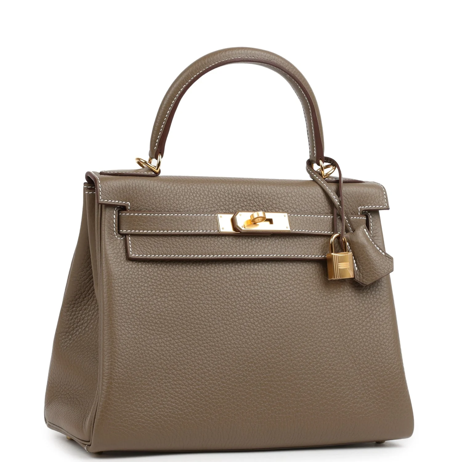 Hermes Kelly Retourne  Etoupe Clemence Gold Hardware