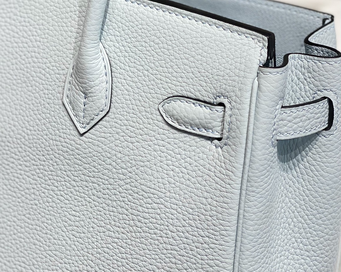 [TOP] HERMES Birkin Togo Leather 25cm - Bleu Pale & SHW