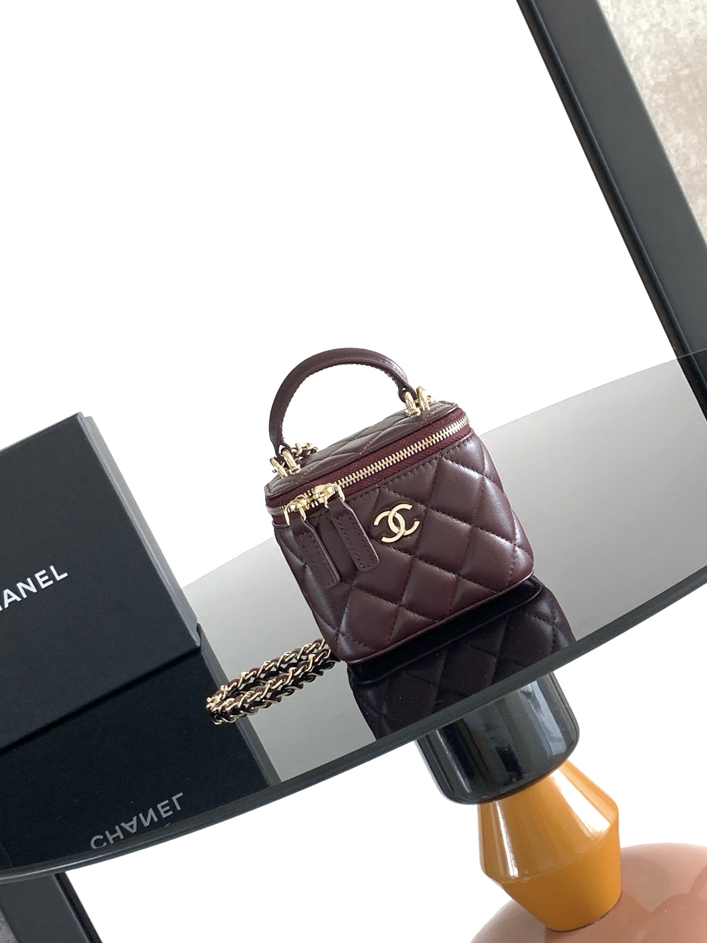[TOP] CHANEL Vanity Case 8.5X11X7cm - 3 Colors - 711 Luxury