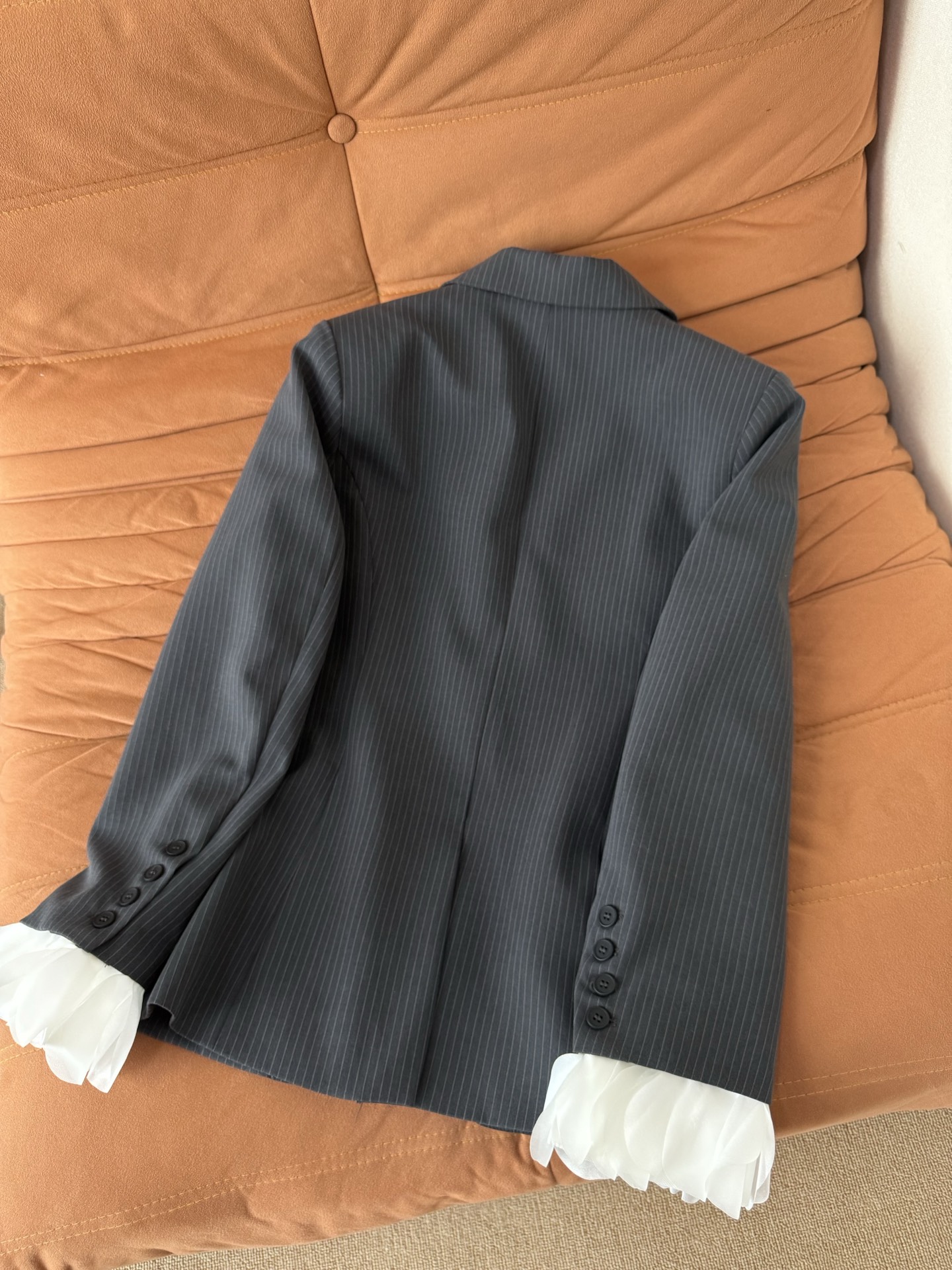 [TOP] Miu Miu Suit Jacket - Gray - 711 Luxury
