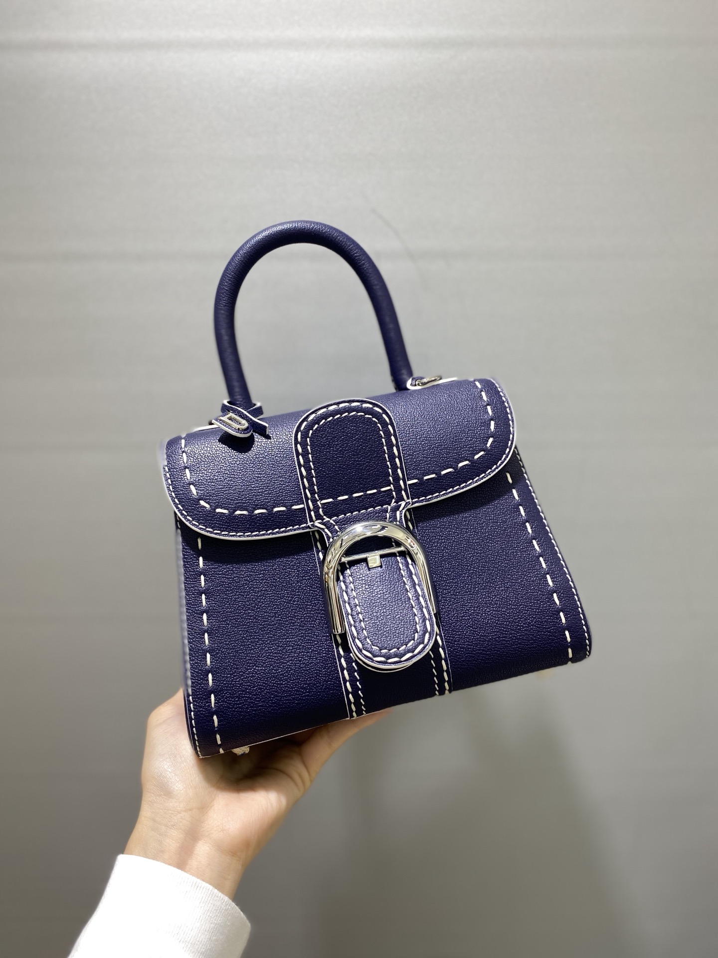 [TOP] Delvaux Brillant Bag 20*12*15.5cm - Blue - 711 Luxury