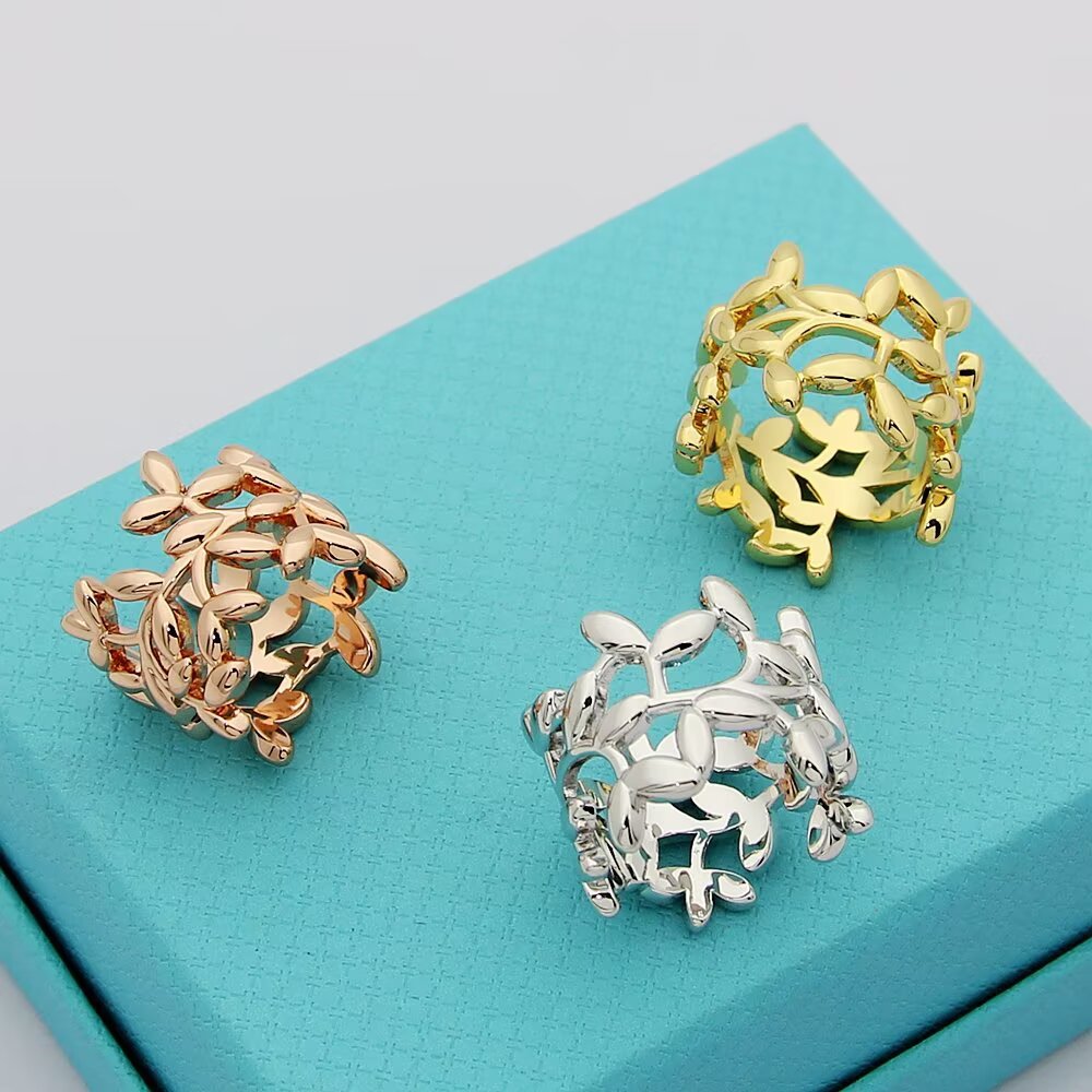 [TOP] Tiffany and Co. Olive Leaves Ring - 3 Colors