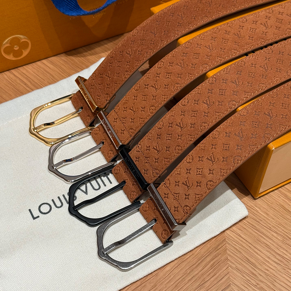 Louis Vuitton Belt Louis Vuitton Light Frog 35mm Belt #389776 | Nigo Office