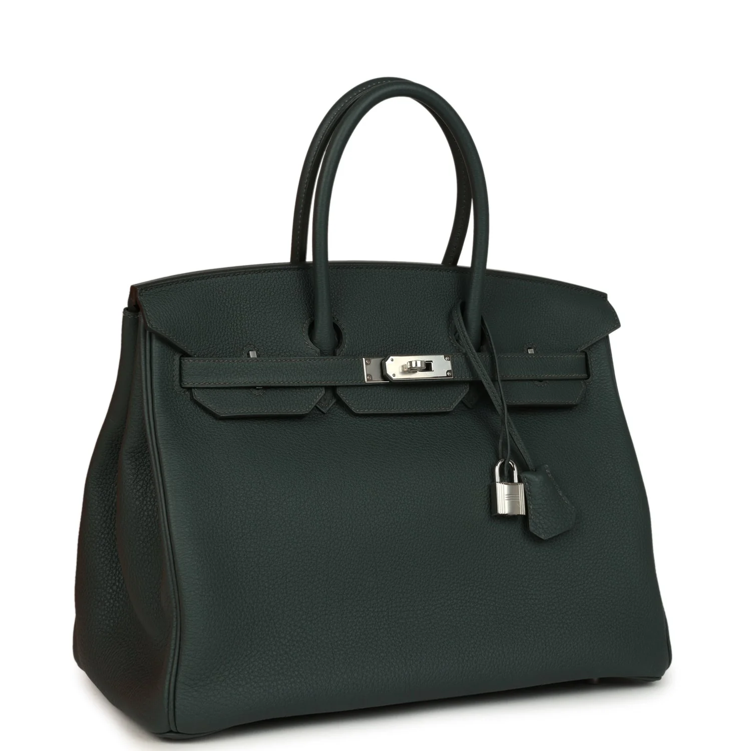 Hermes BirkinVert Mangrove Togo Palladium Hardware