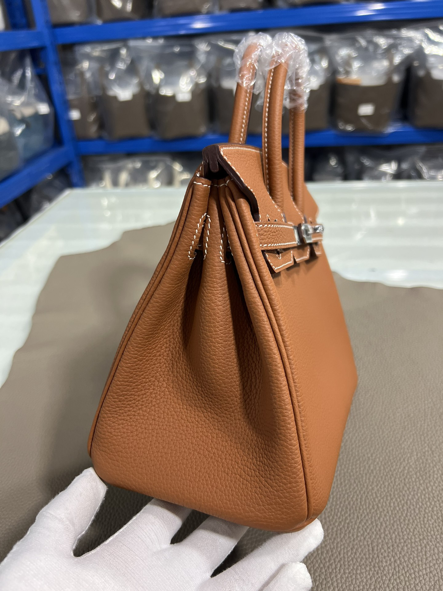 [TOP] HERMES Birkin Togo Leather 25cm - Gold & SHW